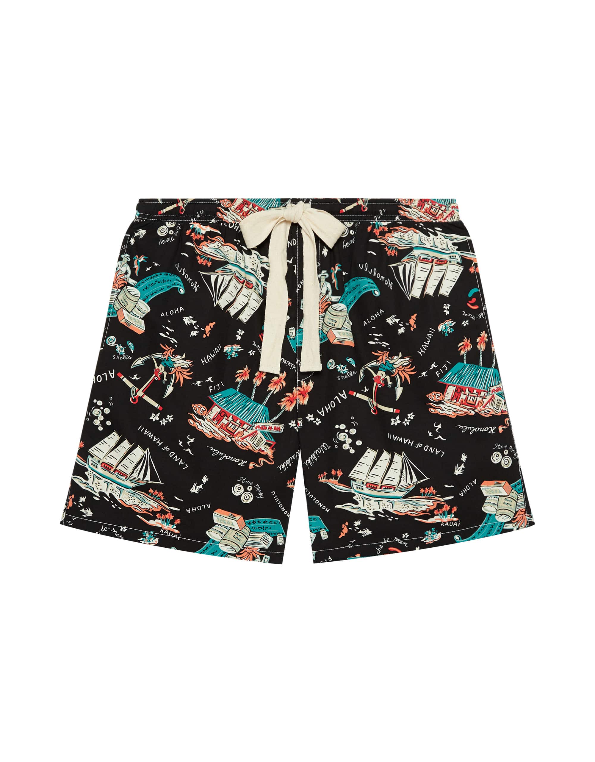 Aloha Hawaiian Beach Shorts