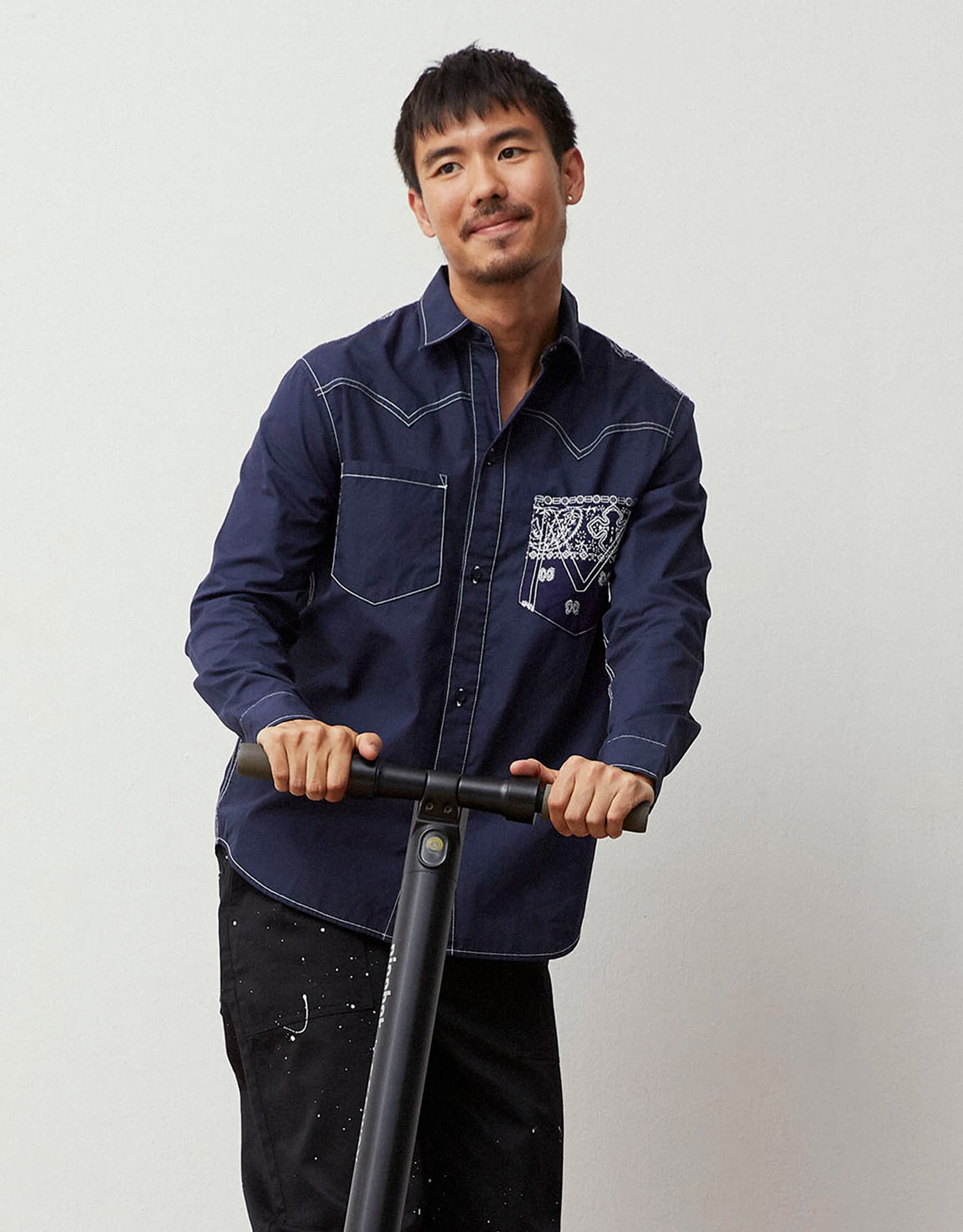 Vintage Western Bandana Patchwork Shirt - Image 4