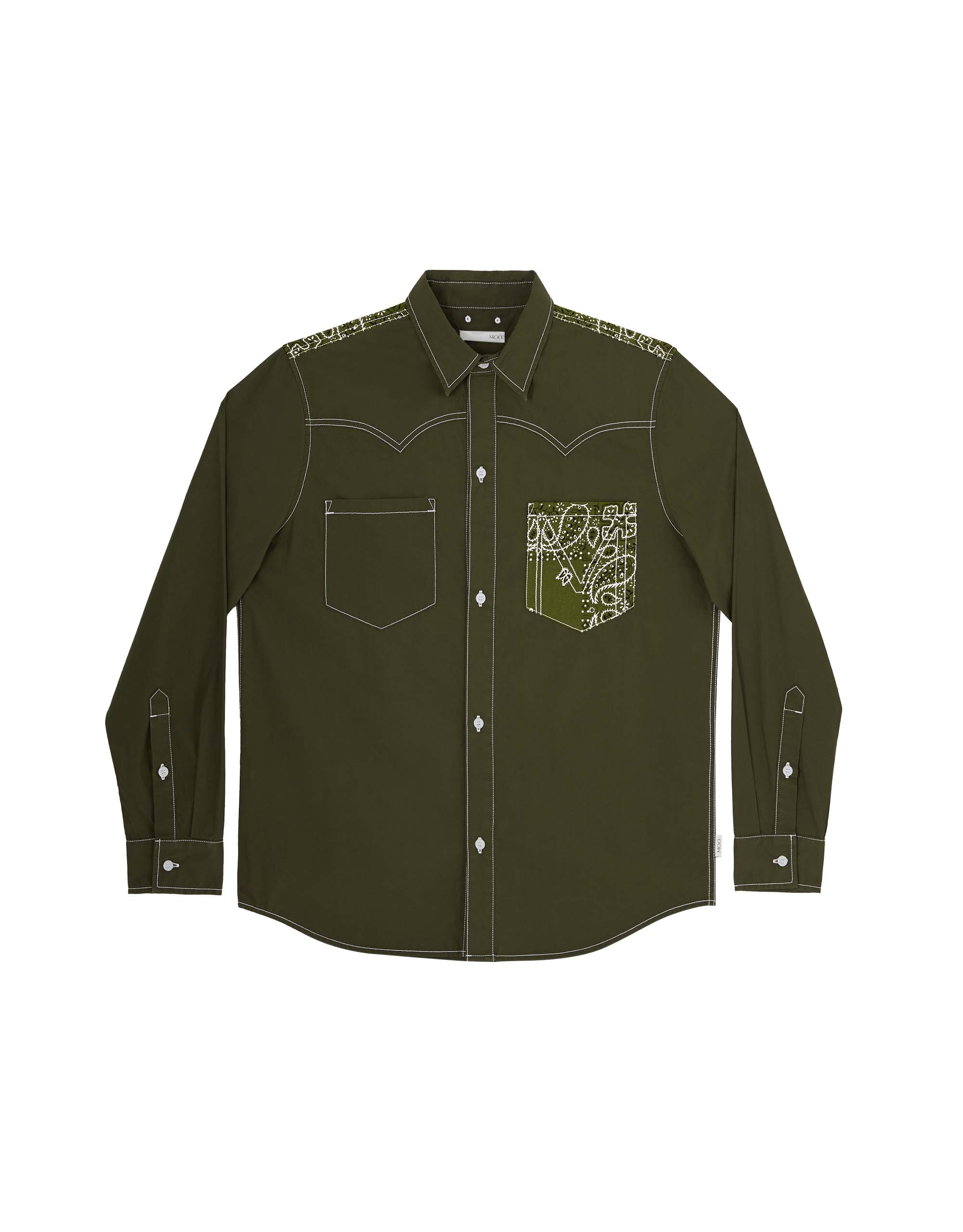 Vintage Western Bandana Patchwork Shirt