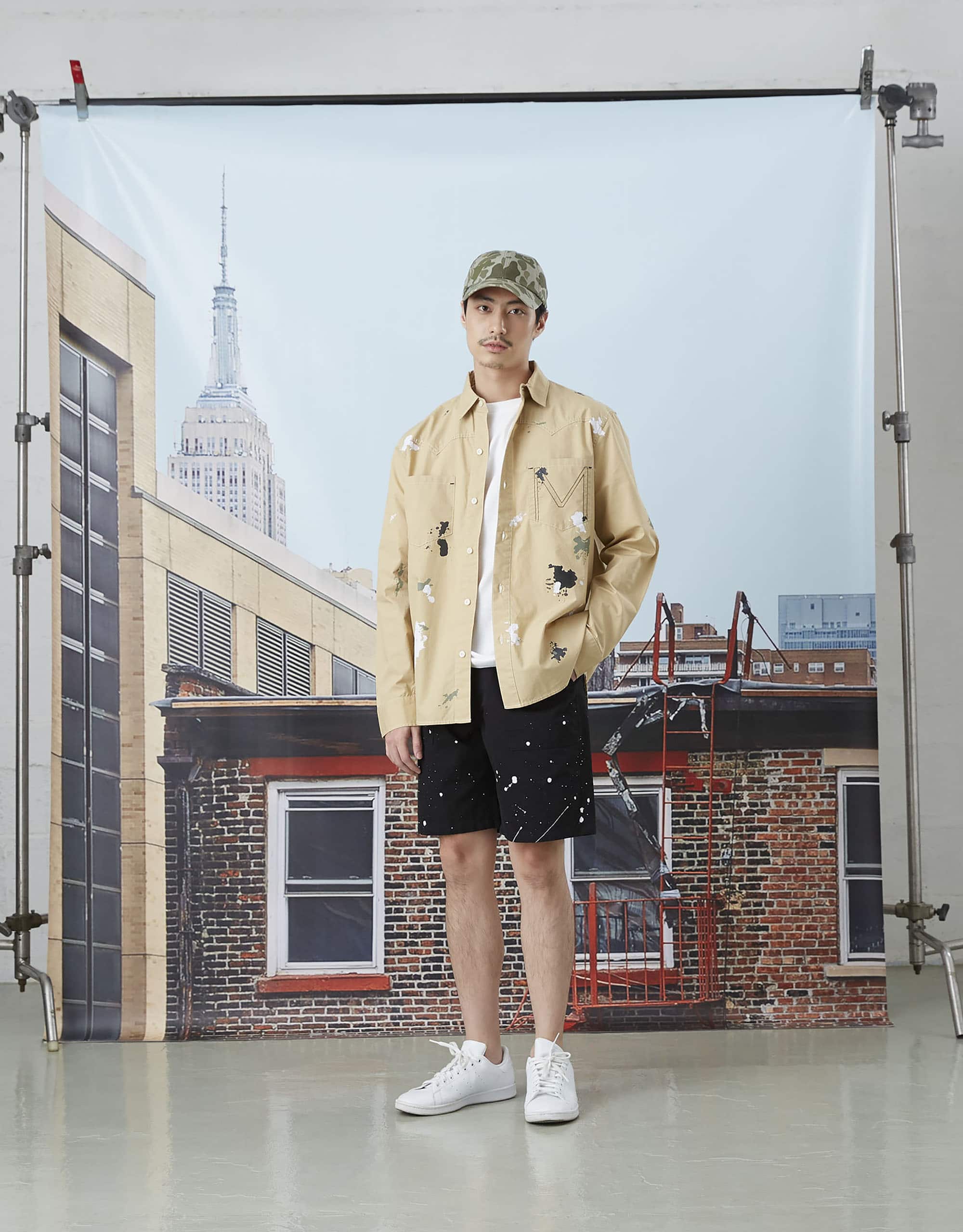 White Splash Shorts - Image 2