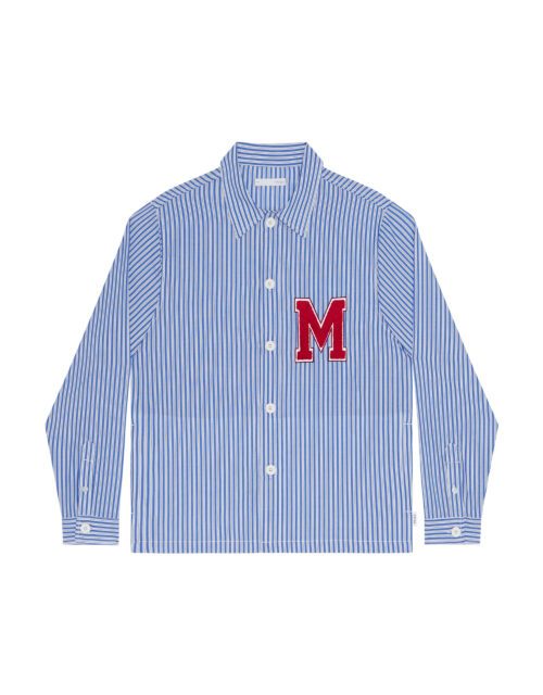 Casual blue M striped shirt