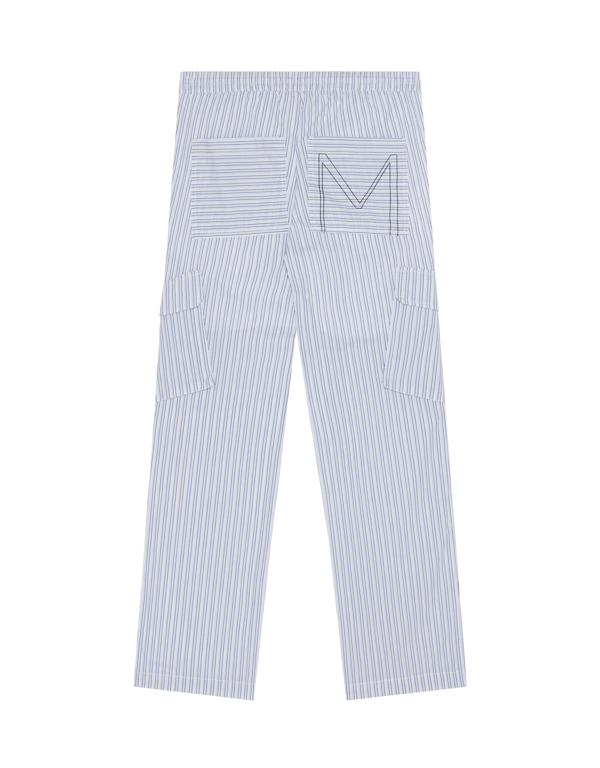 Casual blue camo M striped cargo pants - Image 7