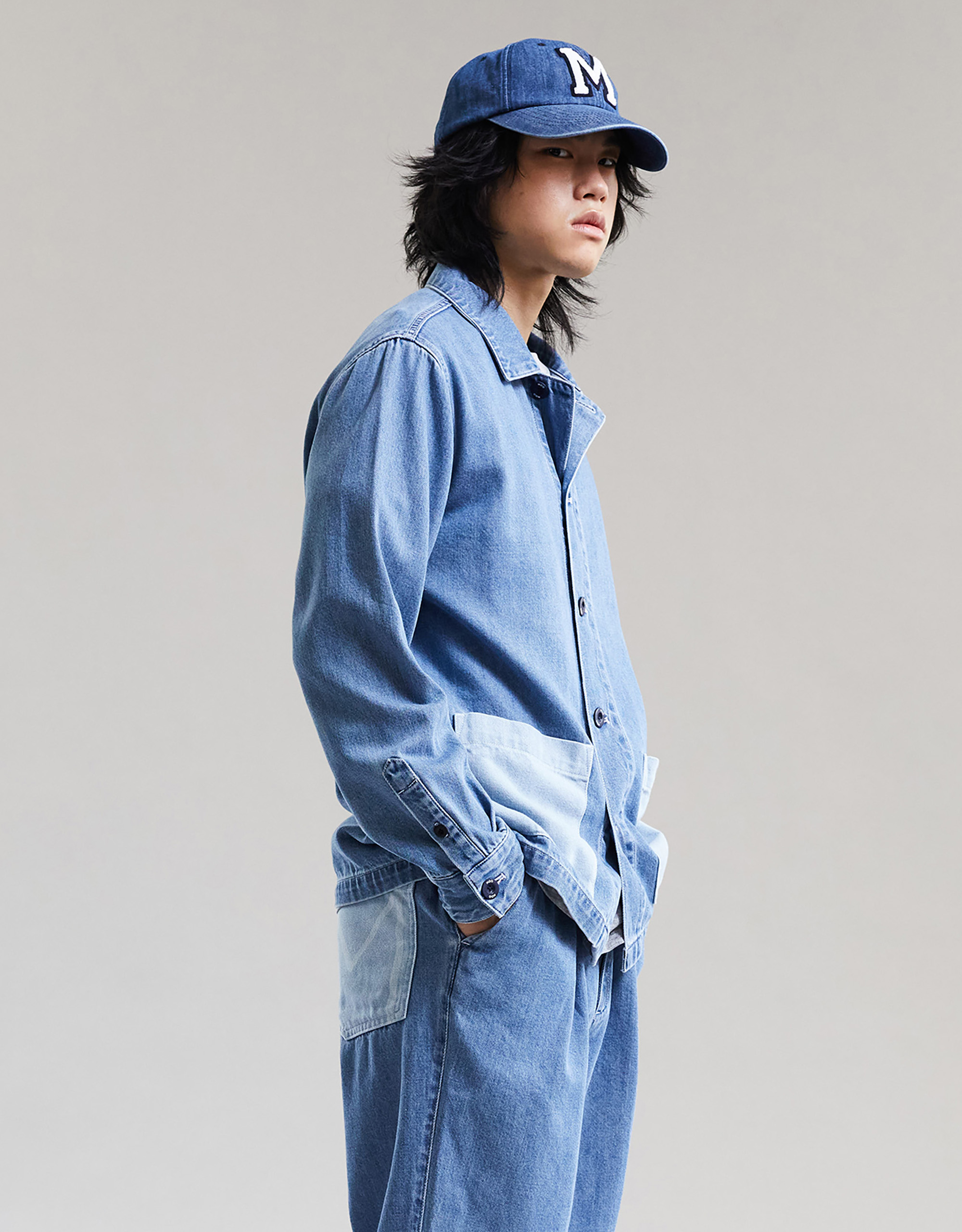 Double pocket denim jacket - Image 3