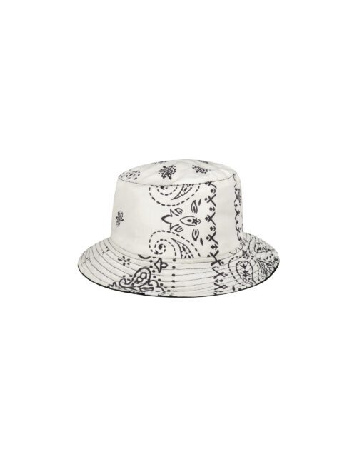 Paisley-print bucket hat