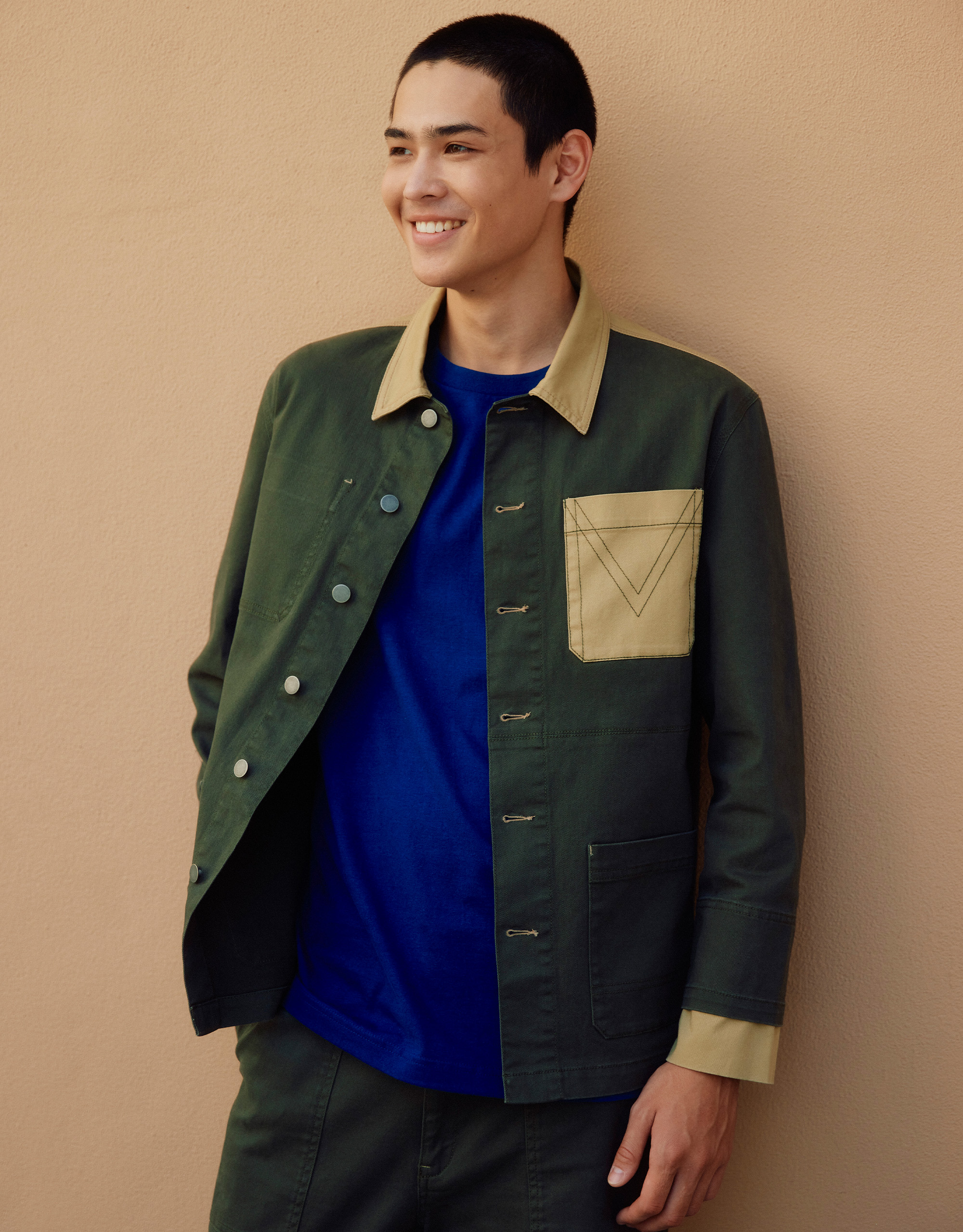 Two-Tone Patchwork Jacket - Image 2