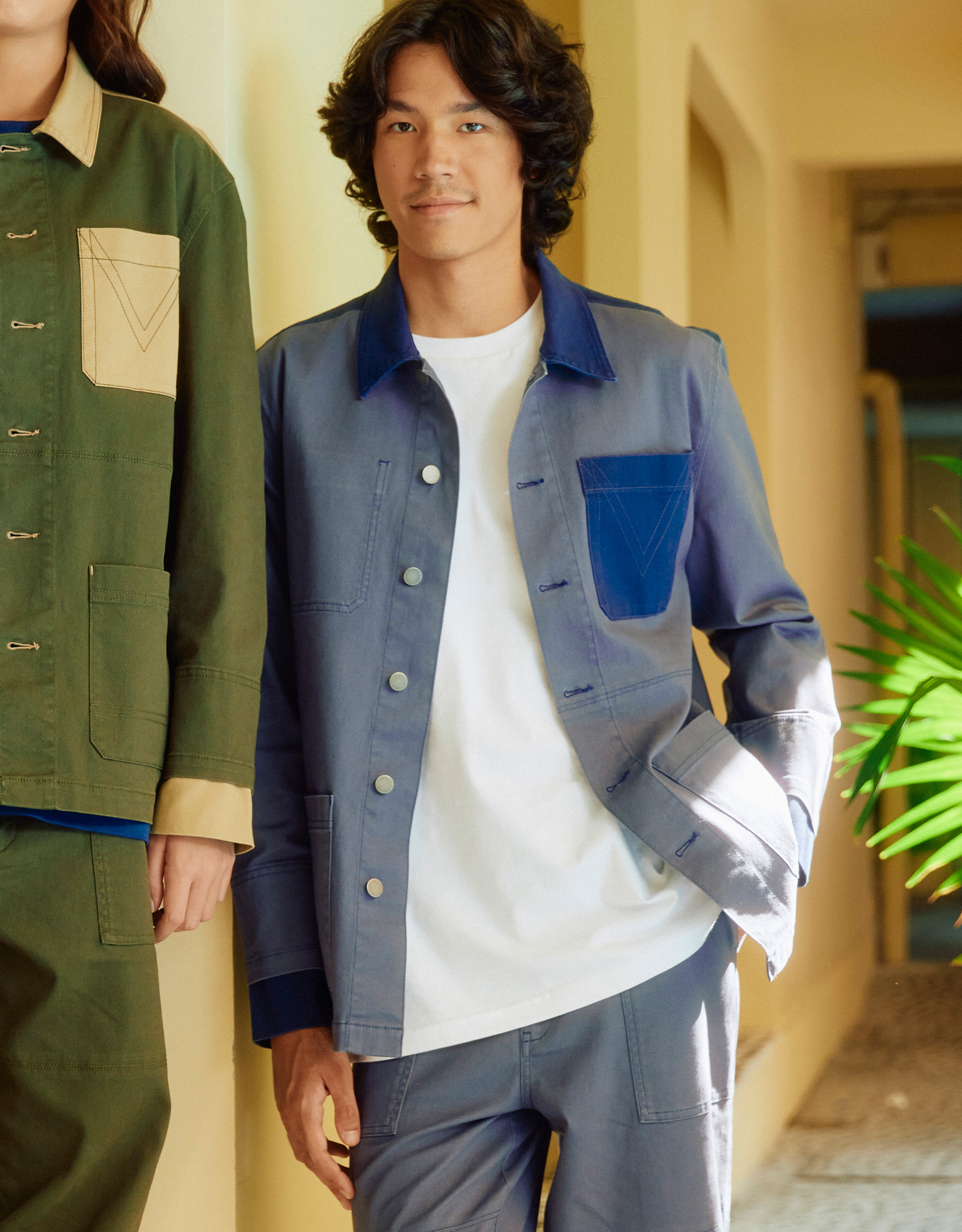 Two-Tone Patchwork Jacket - Image 2