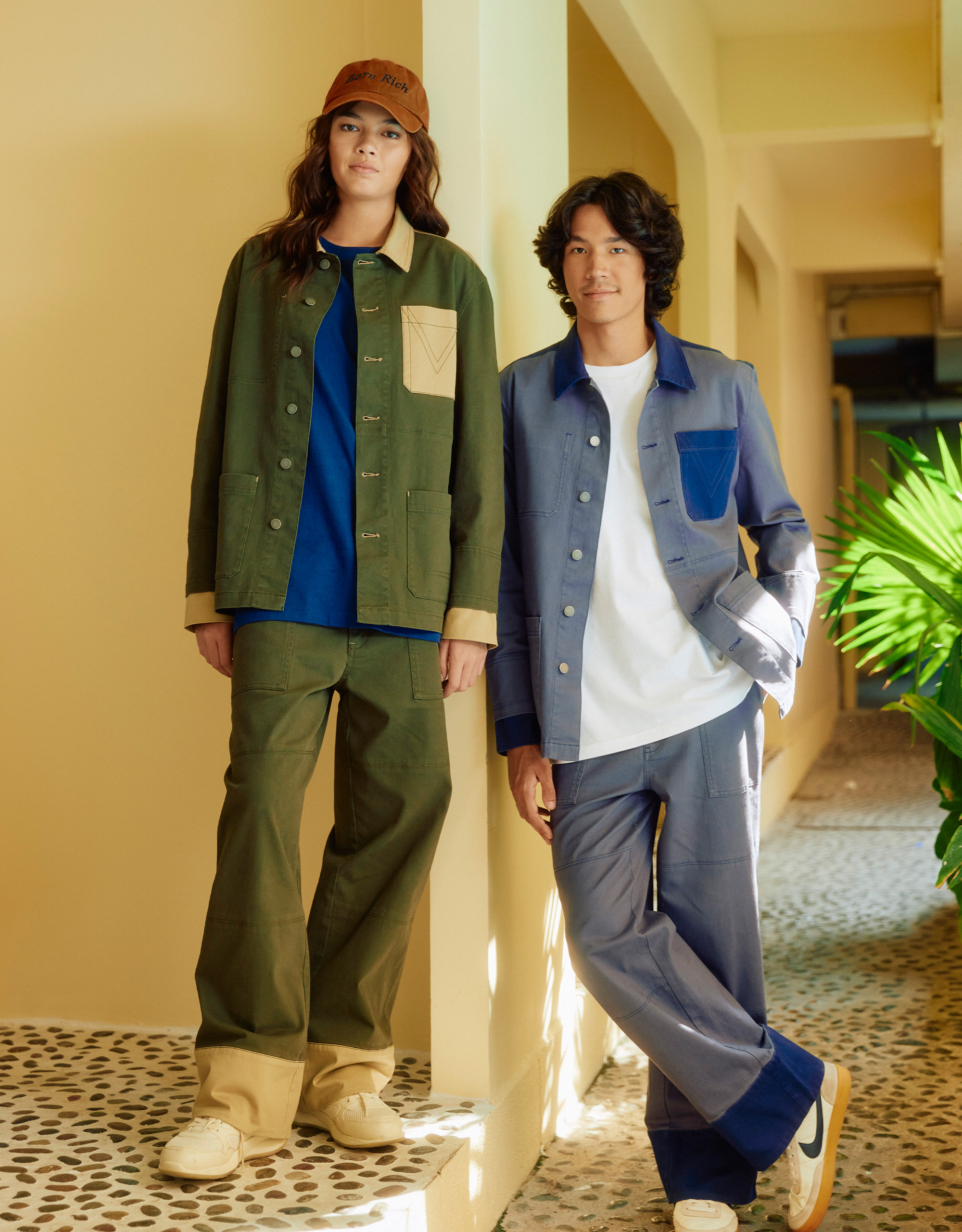 Two-Tone Patchwork Pants - Image 3