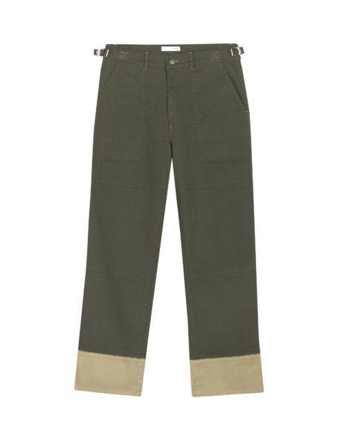 Two-Tone Patchwork Pants