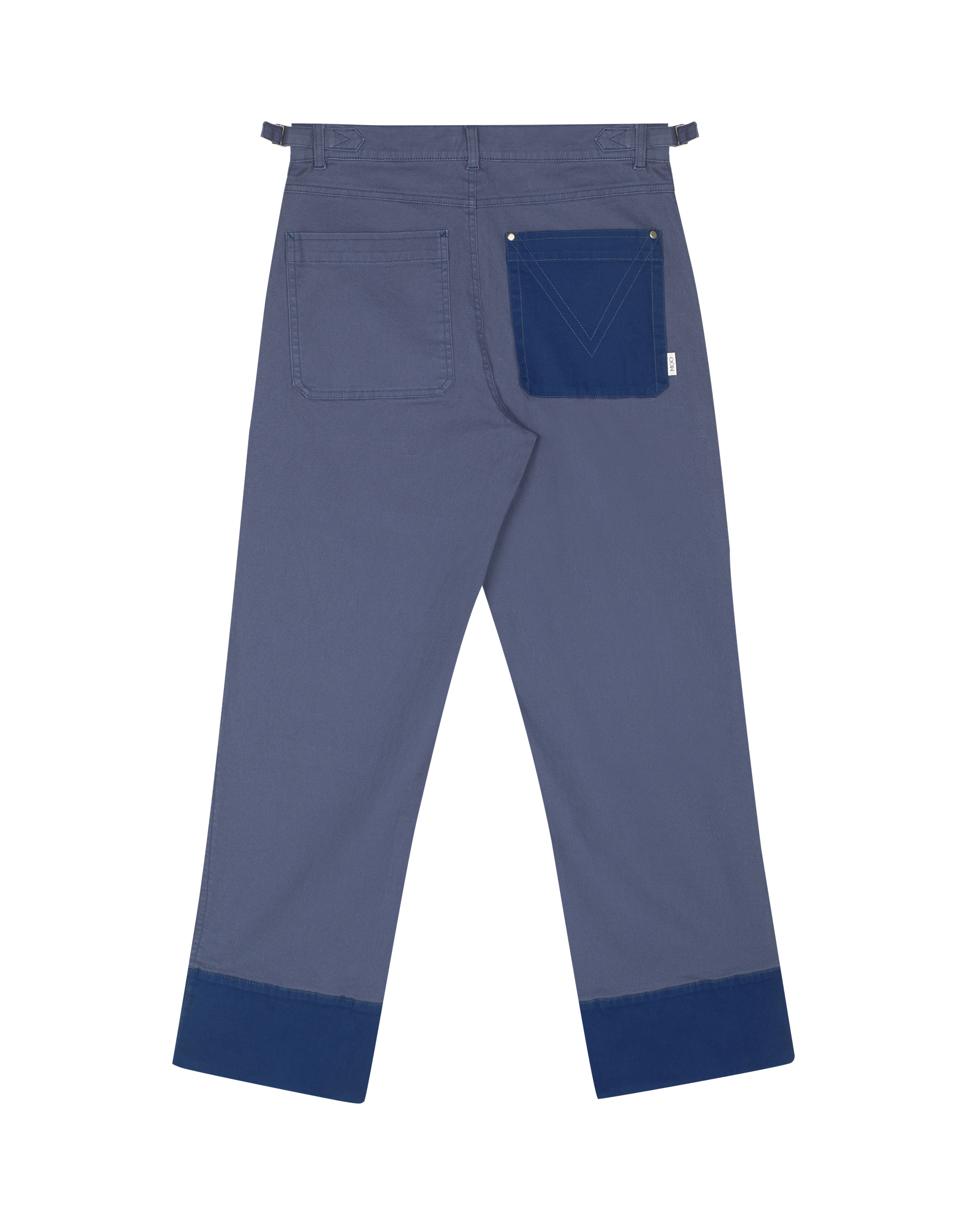 Two-Tone Patchwork Pants - Image 6