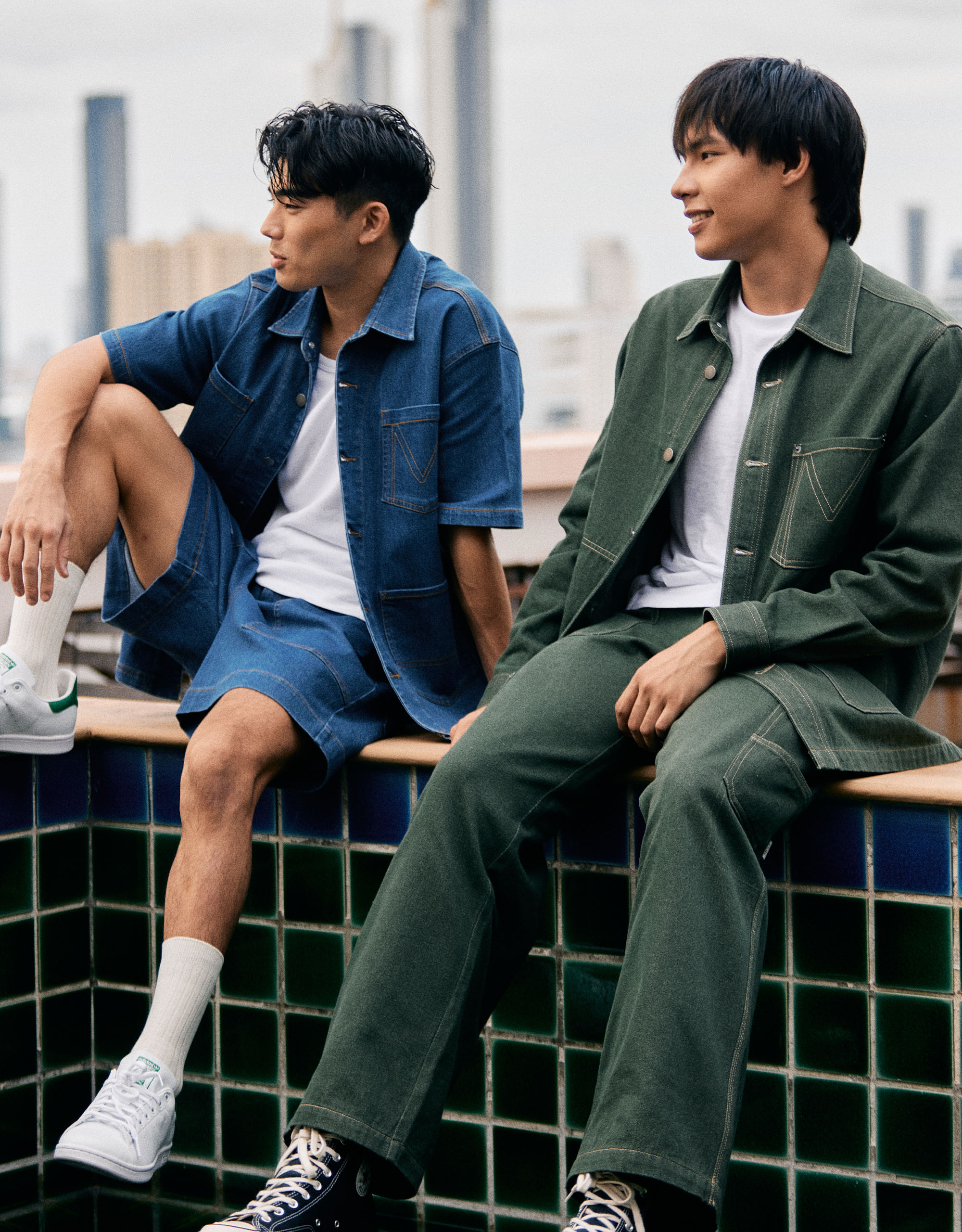 Essential Denim Cargo Pants - Image 5