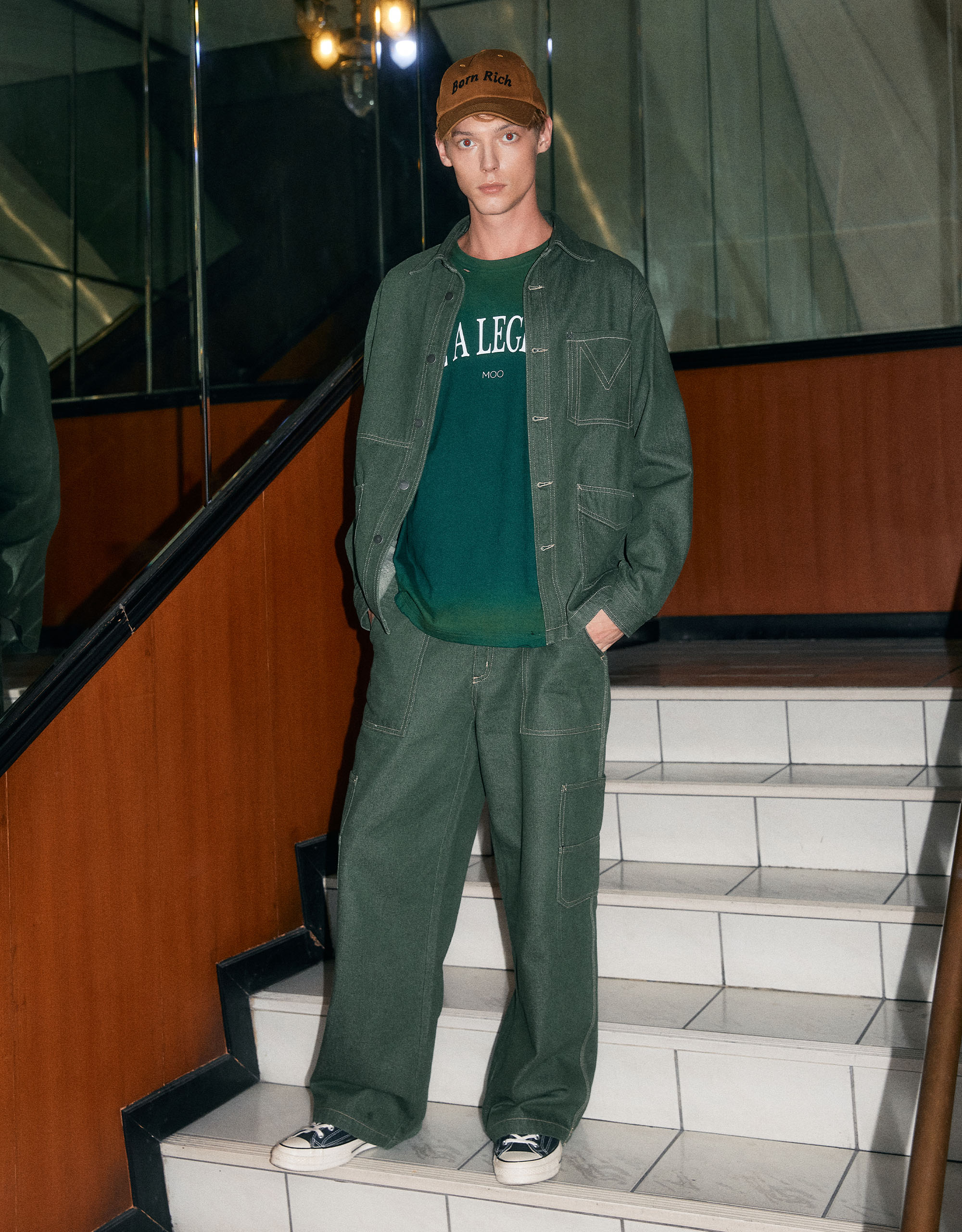 Essential Denim Cargo Pants - Image 2