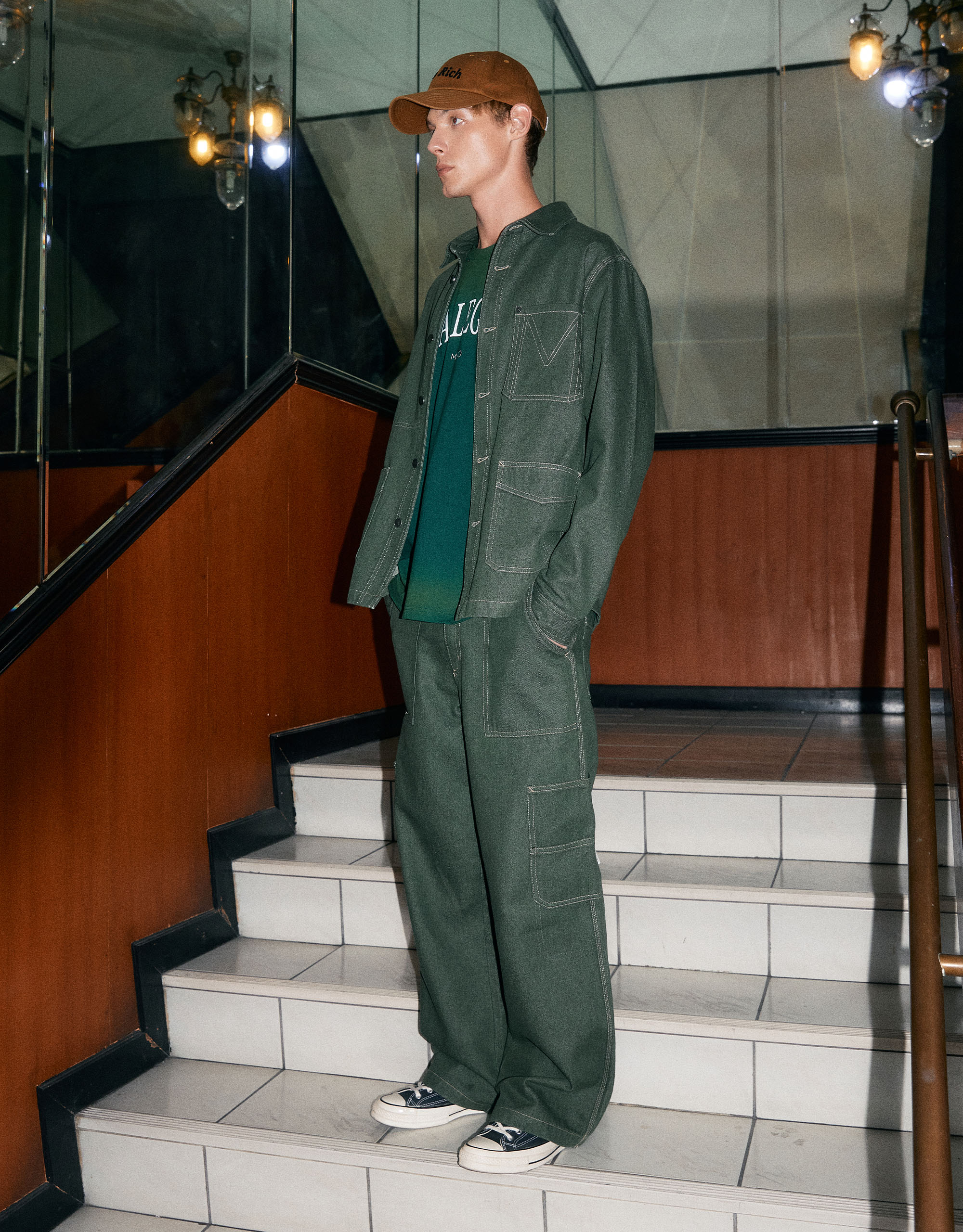 Essential Denim Cargo Pants - Image 3