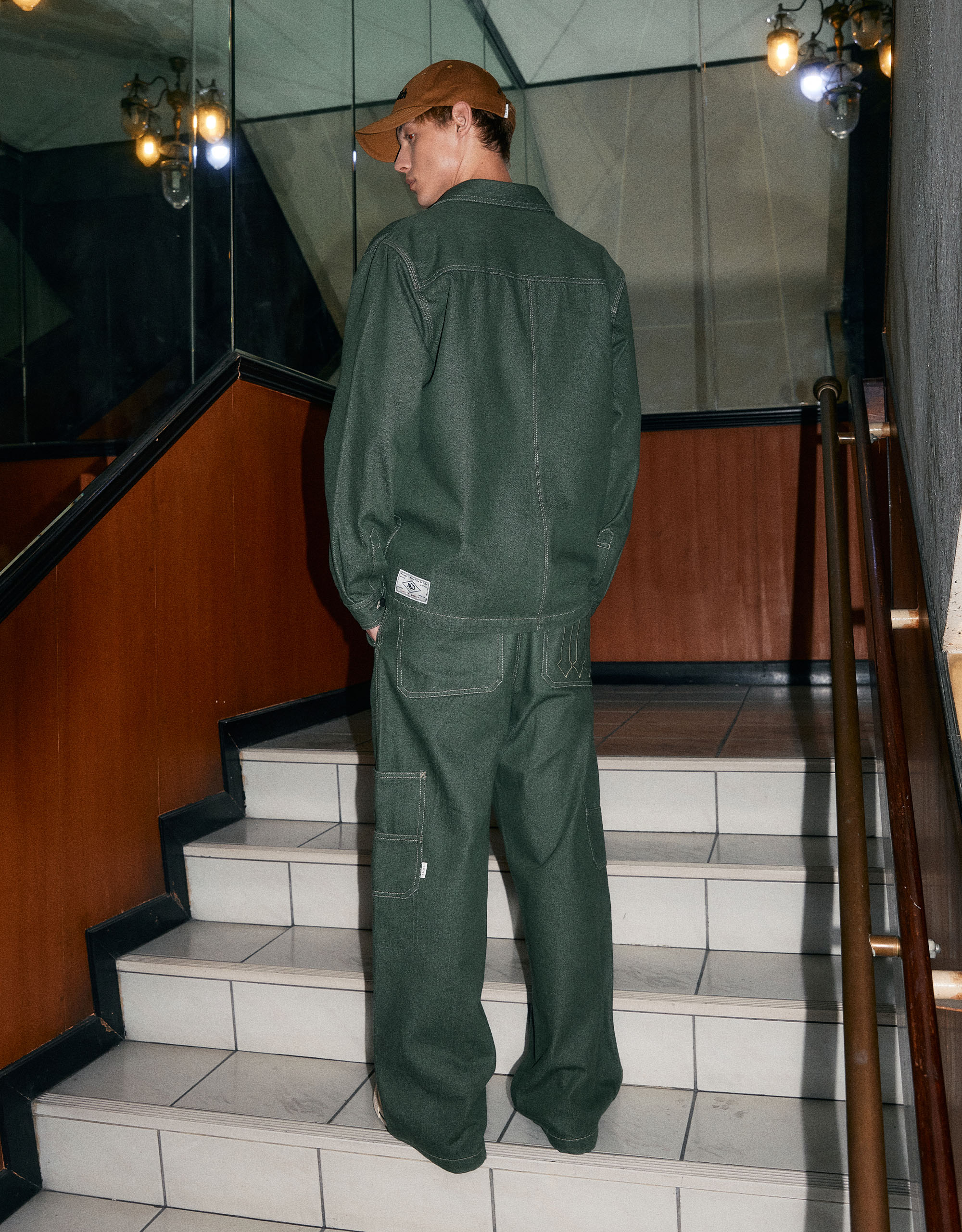 Essential Denim Cargo Pants - Image 4