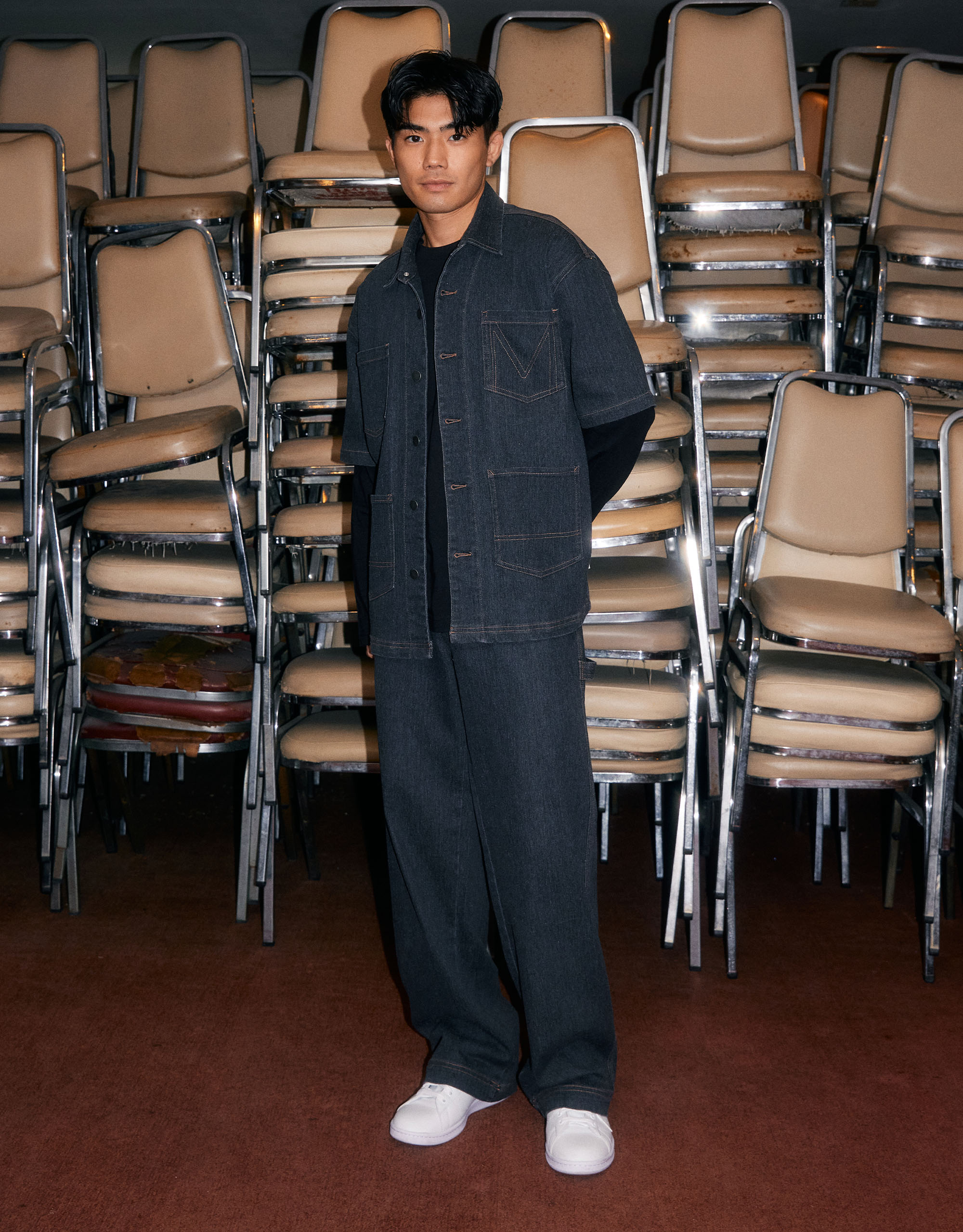 Short-Sleeves Soft Denim Shirt - Image 2