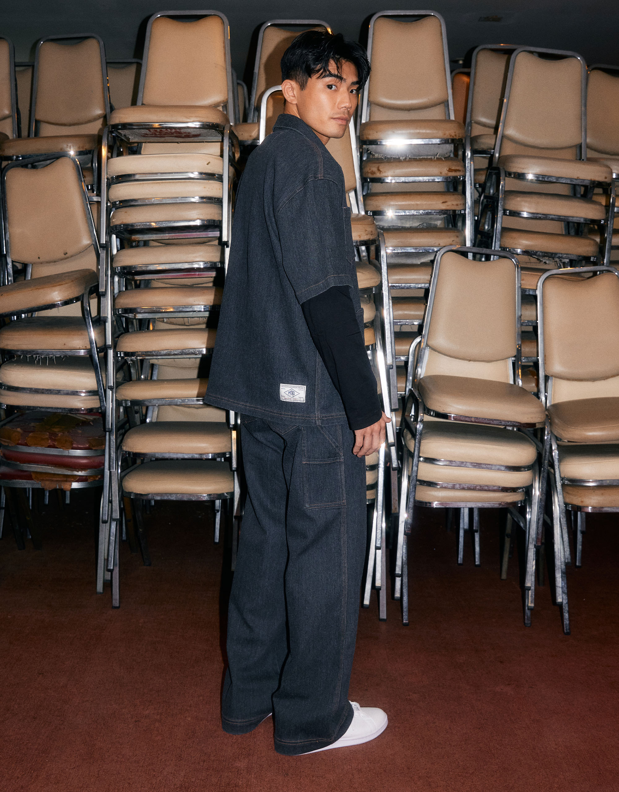 Short-Sleeves Soft Denim Shirt - Image 3