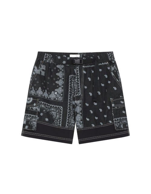 Paisley-Patch Cargo Pants