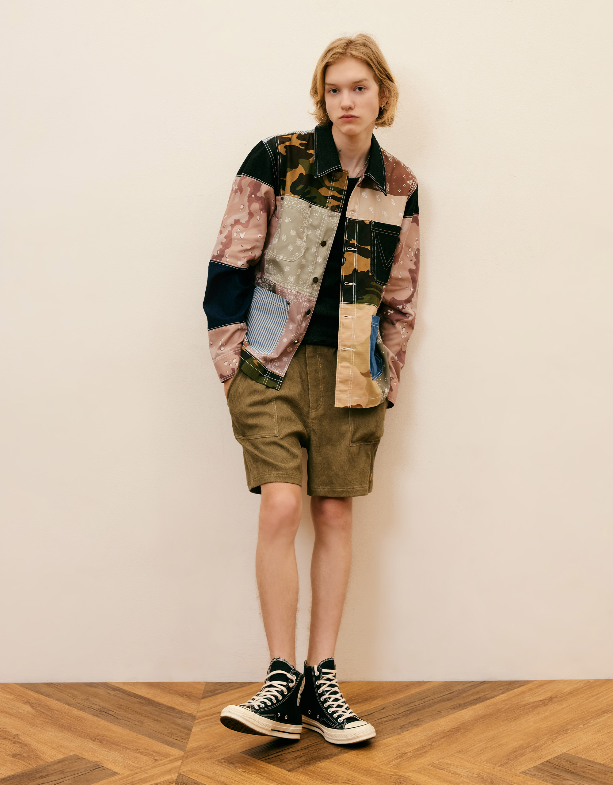 Corduroy Small Groove Shorts - Image 2