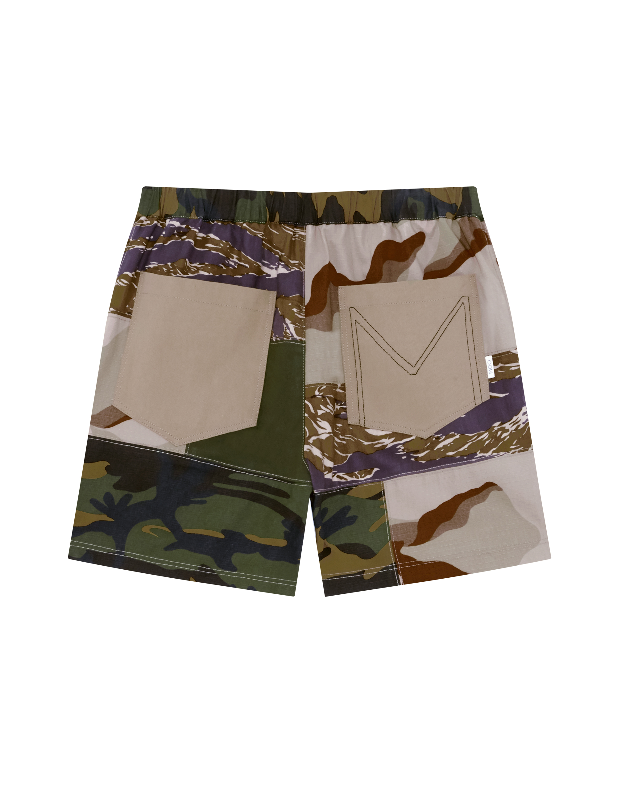 Multi Patch-Work Short Pants - Image 7