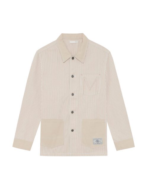 Stripe Cotton Patch Jacket