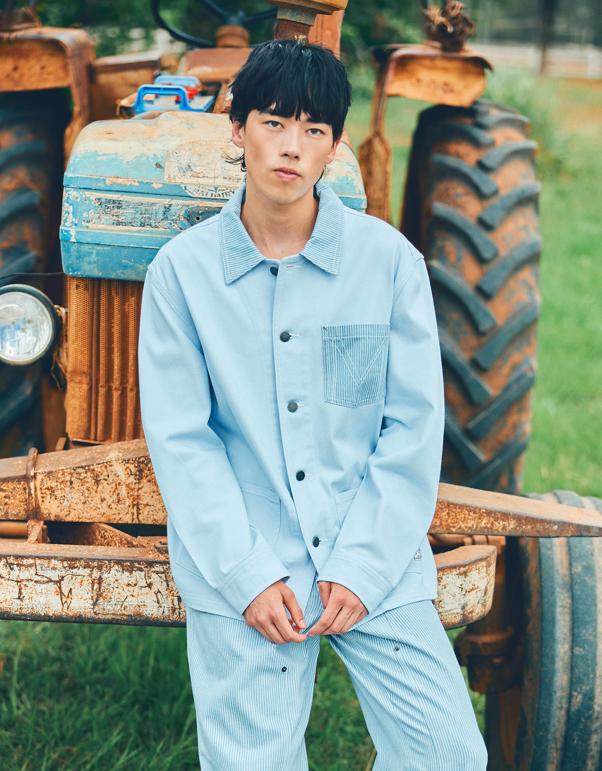 Stripe Cotton Patch Jacket - Image 3