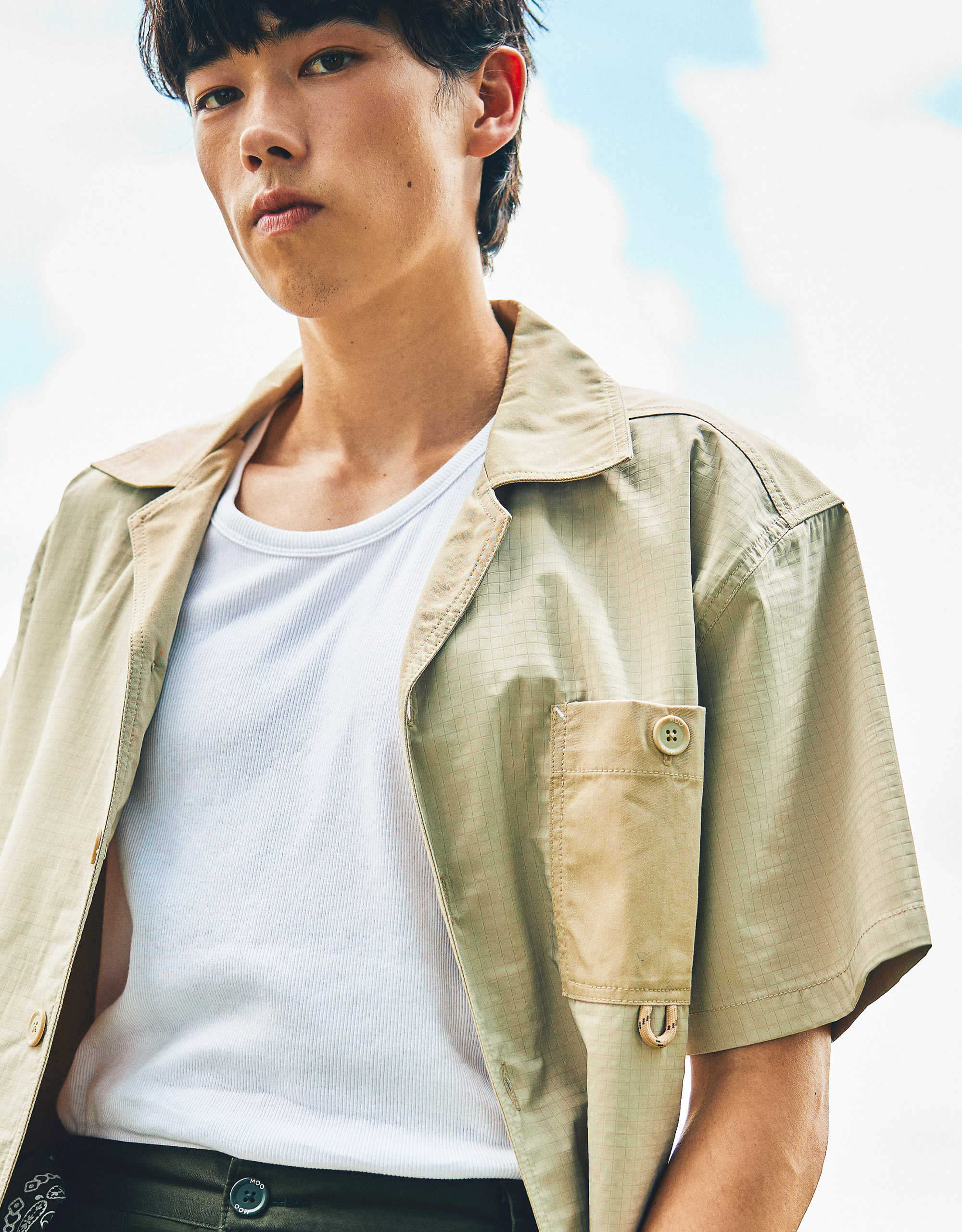 Ripstop Short Sleeves Oversized Shirt - Image 3
