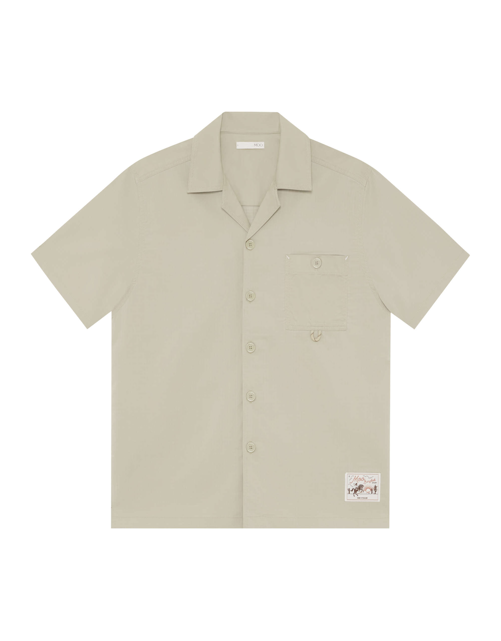Ripstop Short Sleeves Oversized Shirt