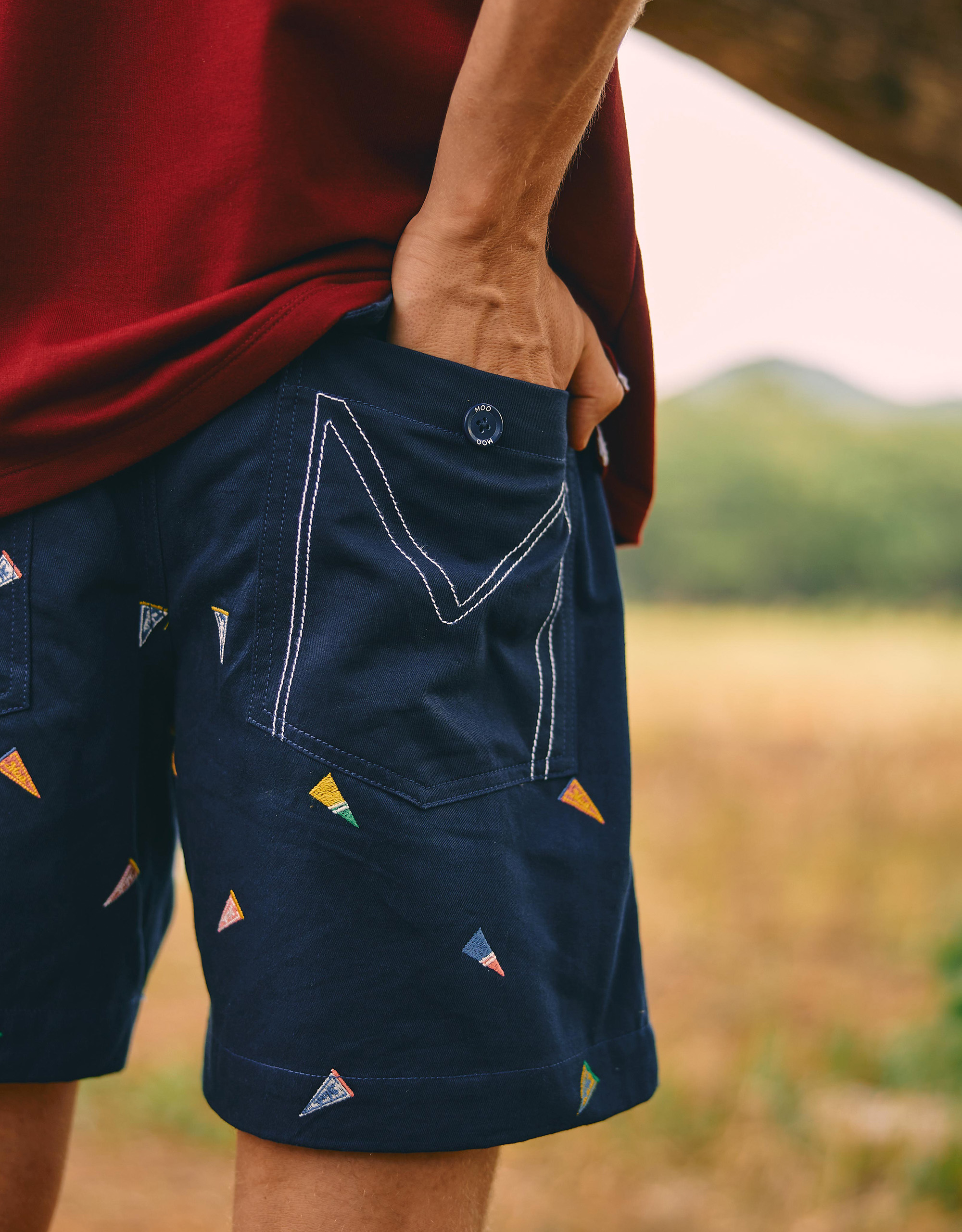 Pennant Embroidered Short - Image 3