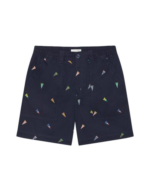 Pennant Embroidered Short
