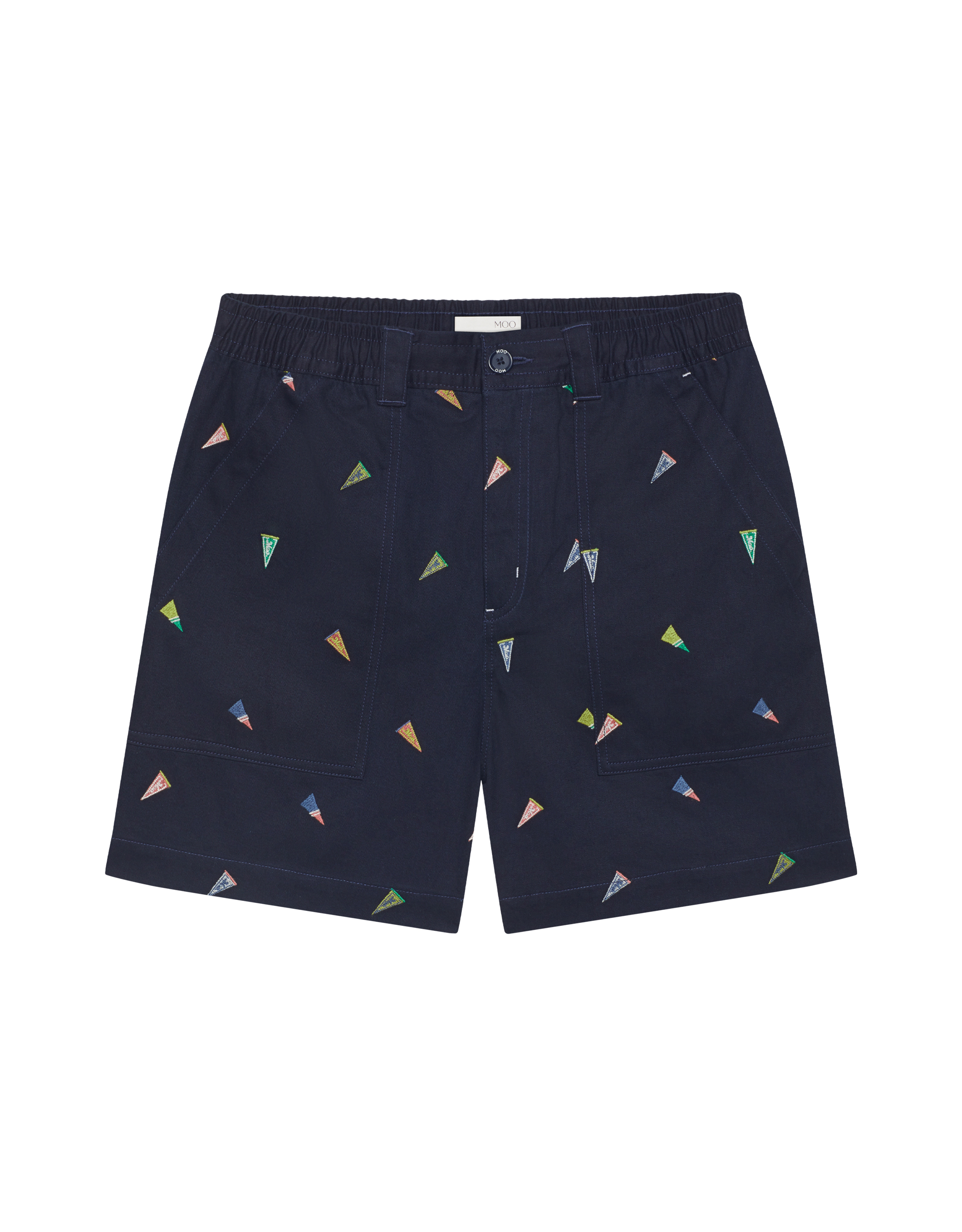 Pennant Embroidered Short
