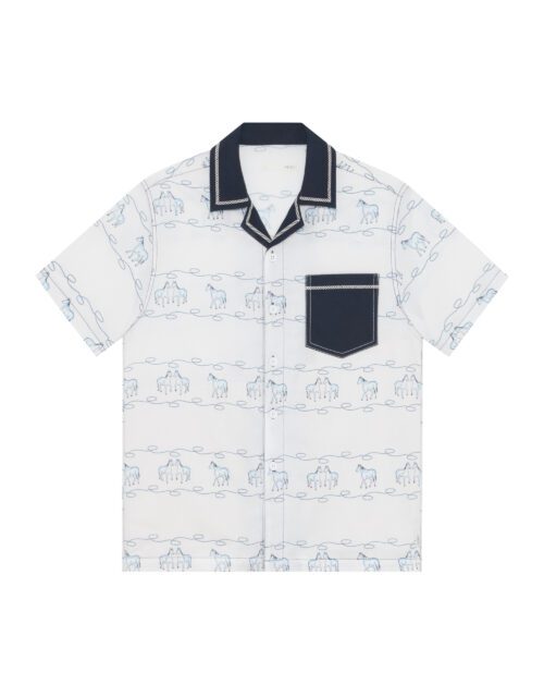 Western Print Hawaii Shirt