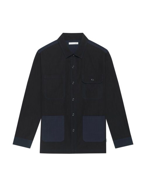 Black-Navy Overshirt Jacket