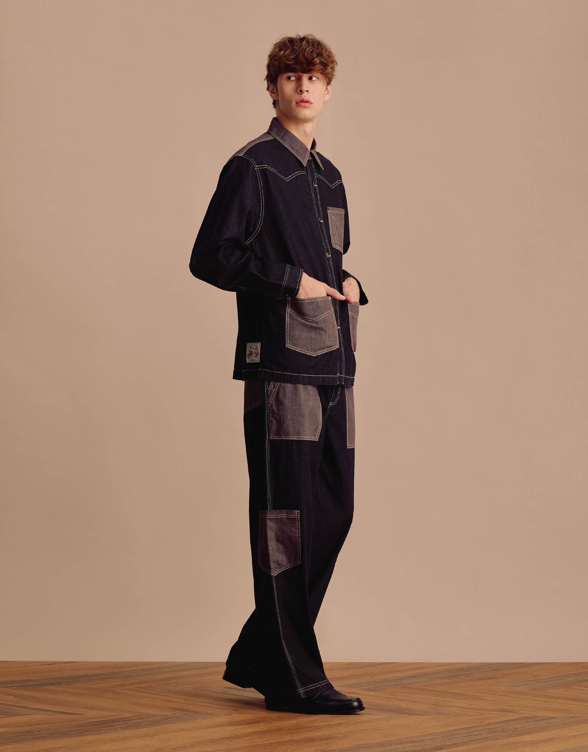 Two-tone Wild Patch Pants - Image 3