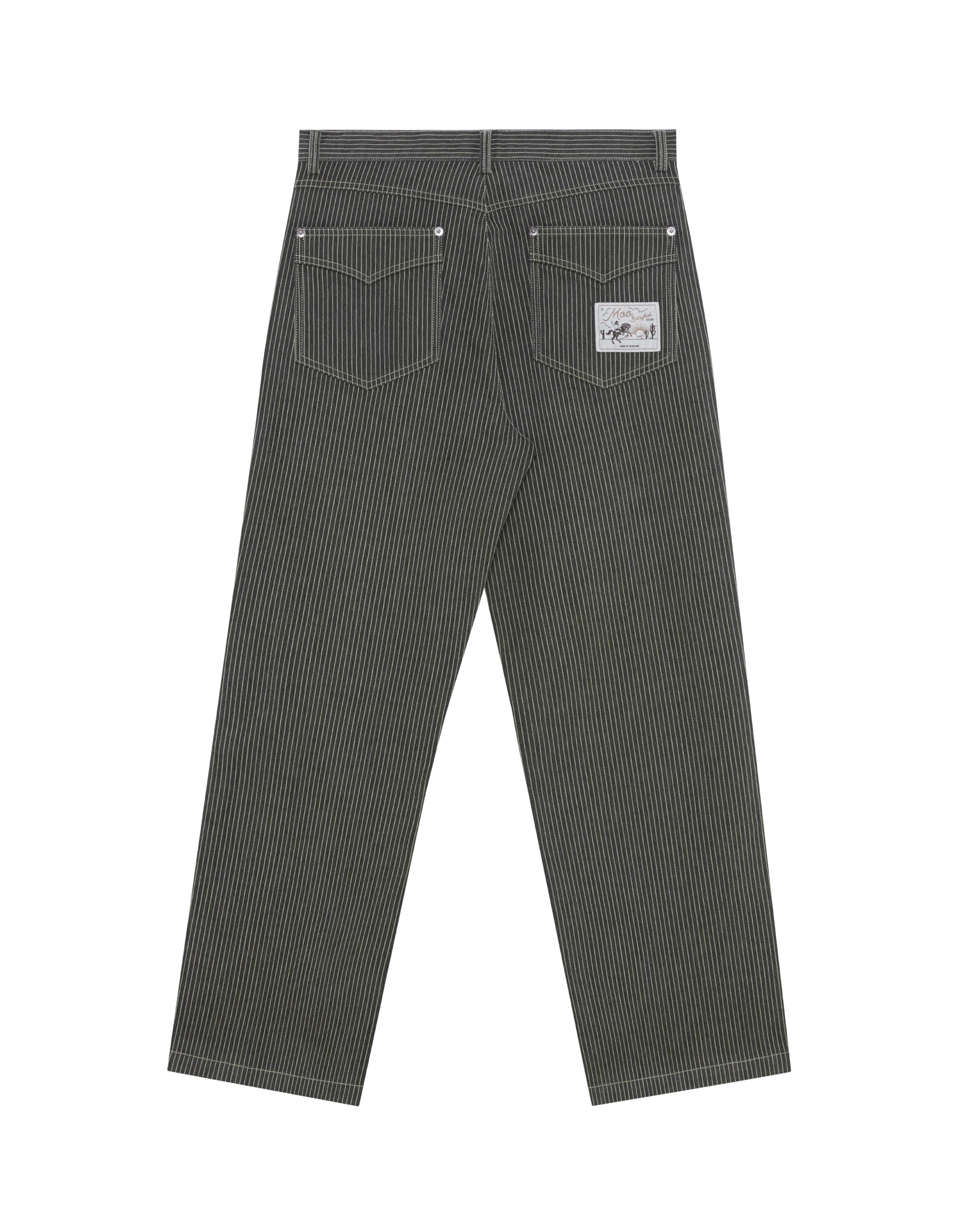 Western Stripe Denim Pants - Image 7