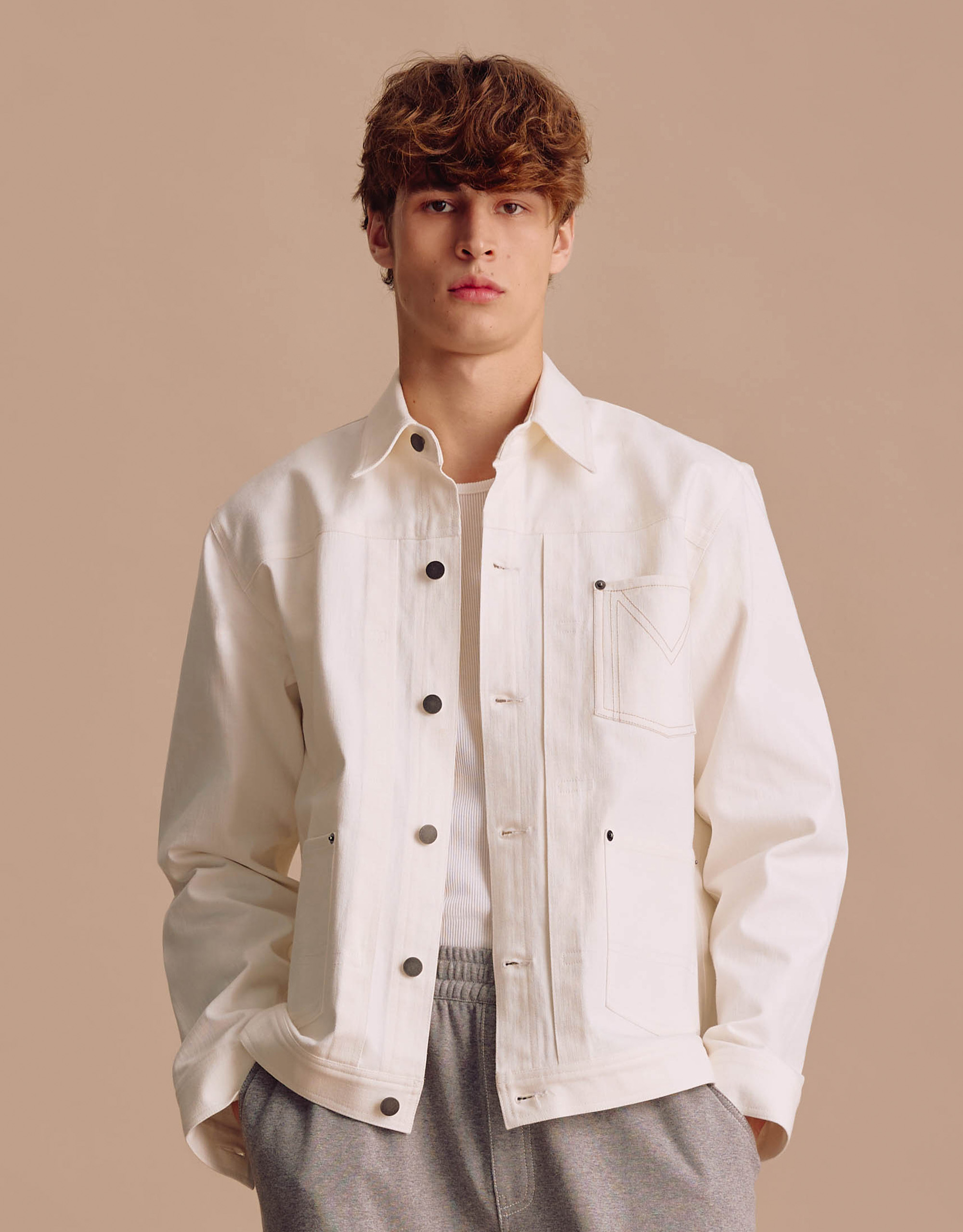 Denim Cropped Jacket - Image 2