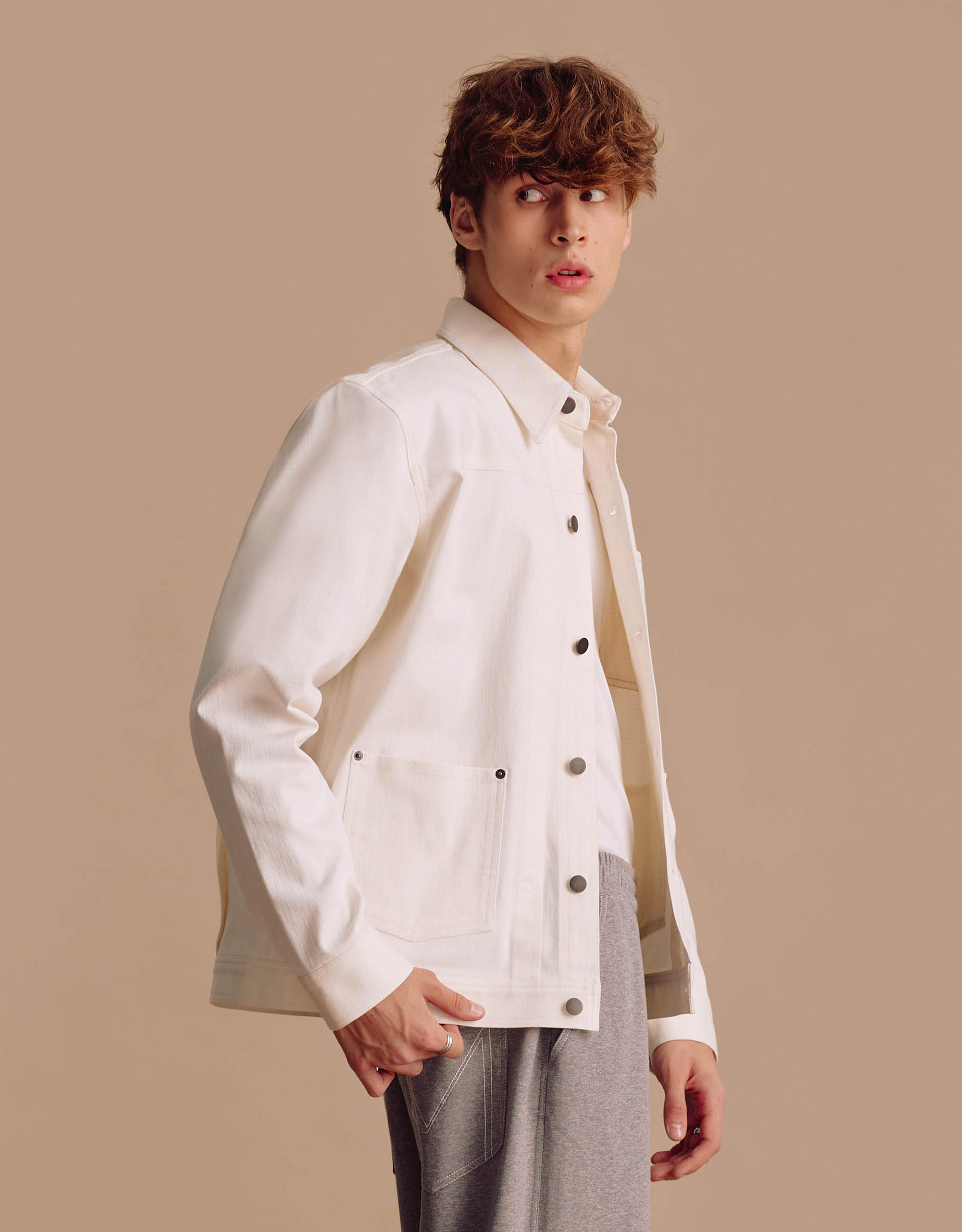 Denim Cropped Jacket - Image 3