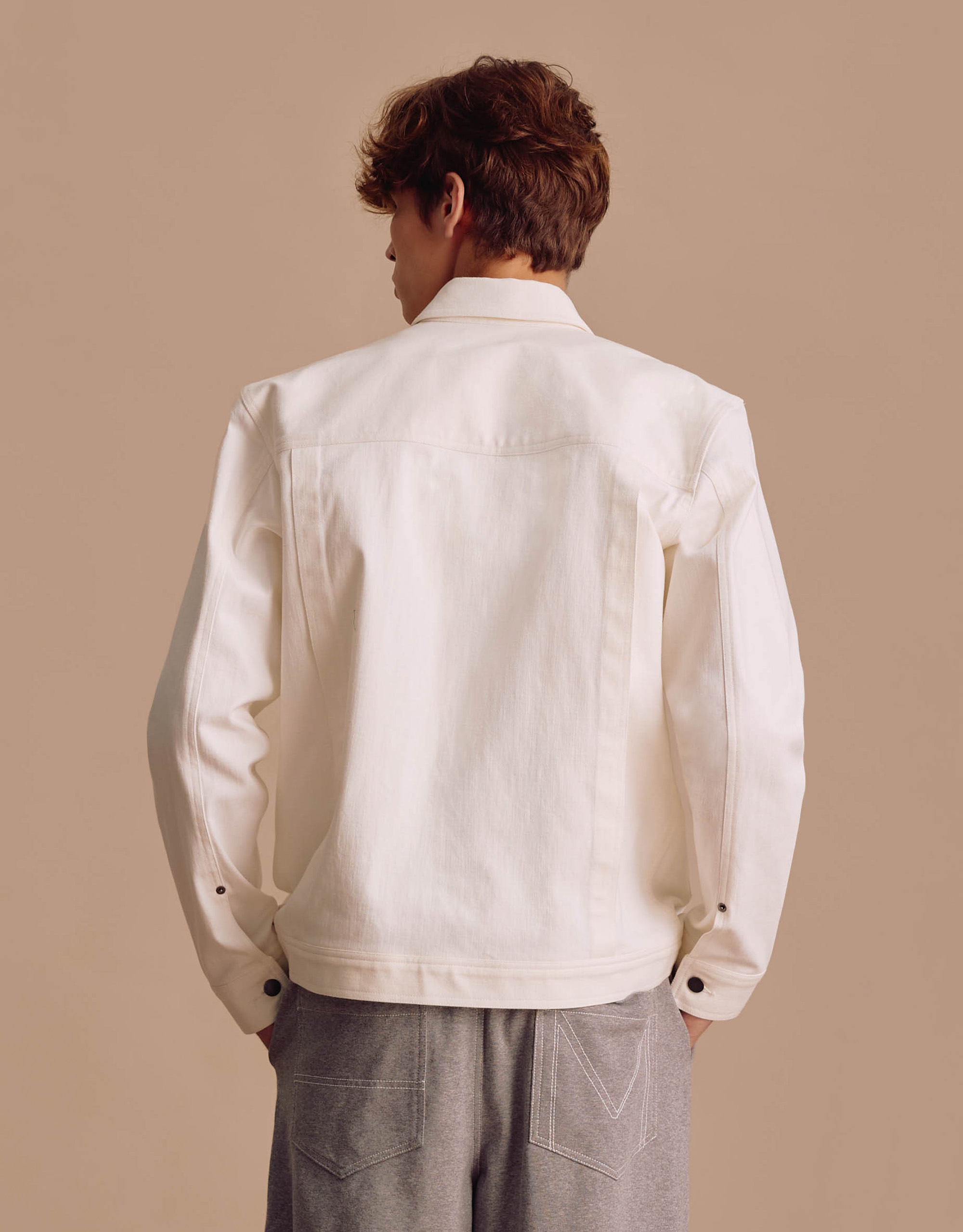 Denim Cropped Jacket - Image 4