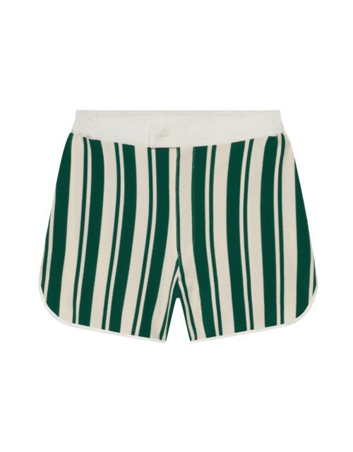 Tennis Striped Knitted Shorts