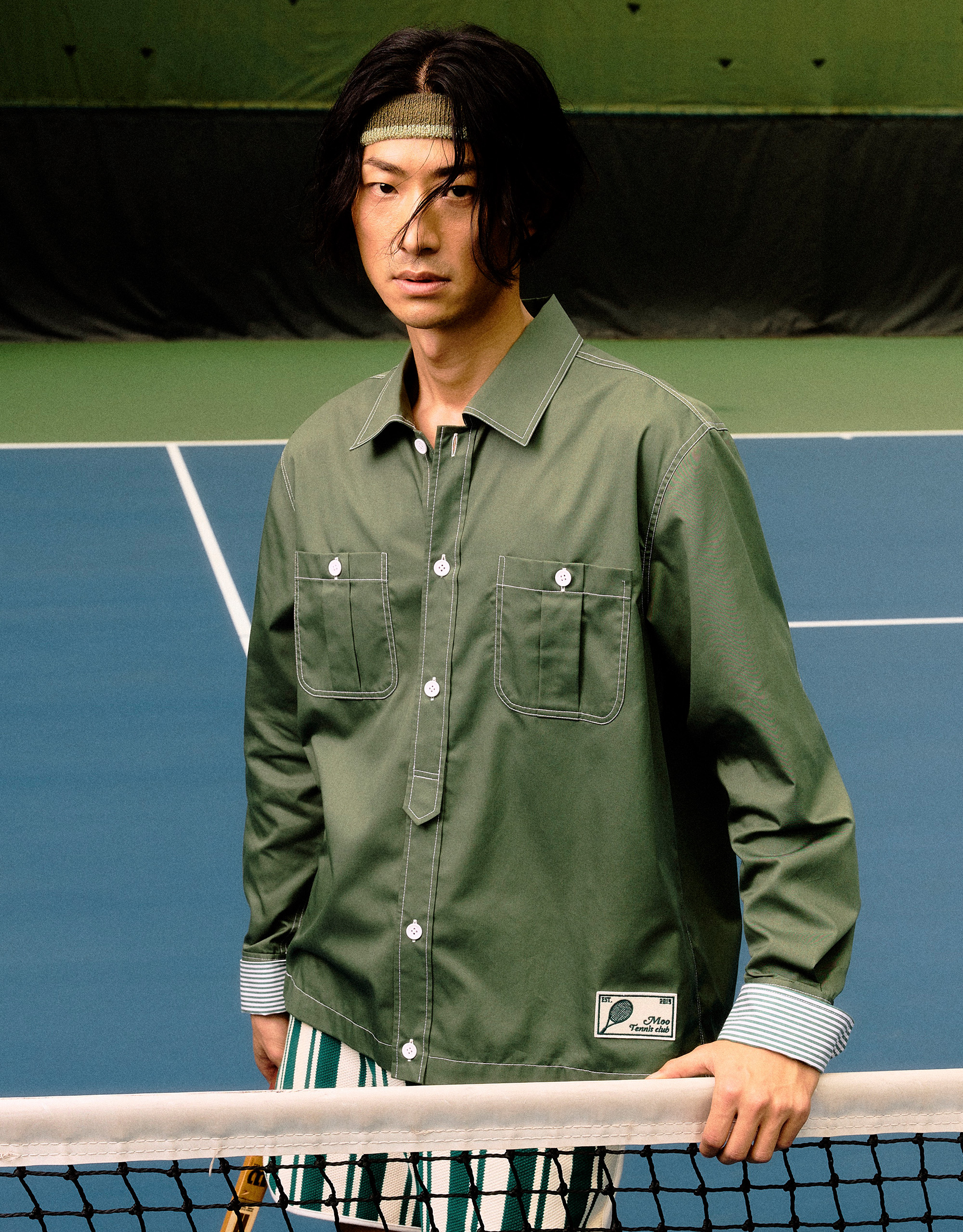 Striped Cuff Long Sleeves Shirt - Image 2