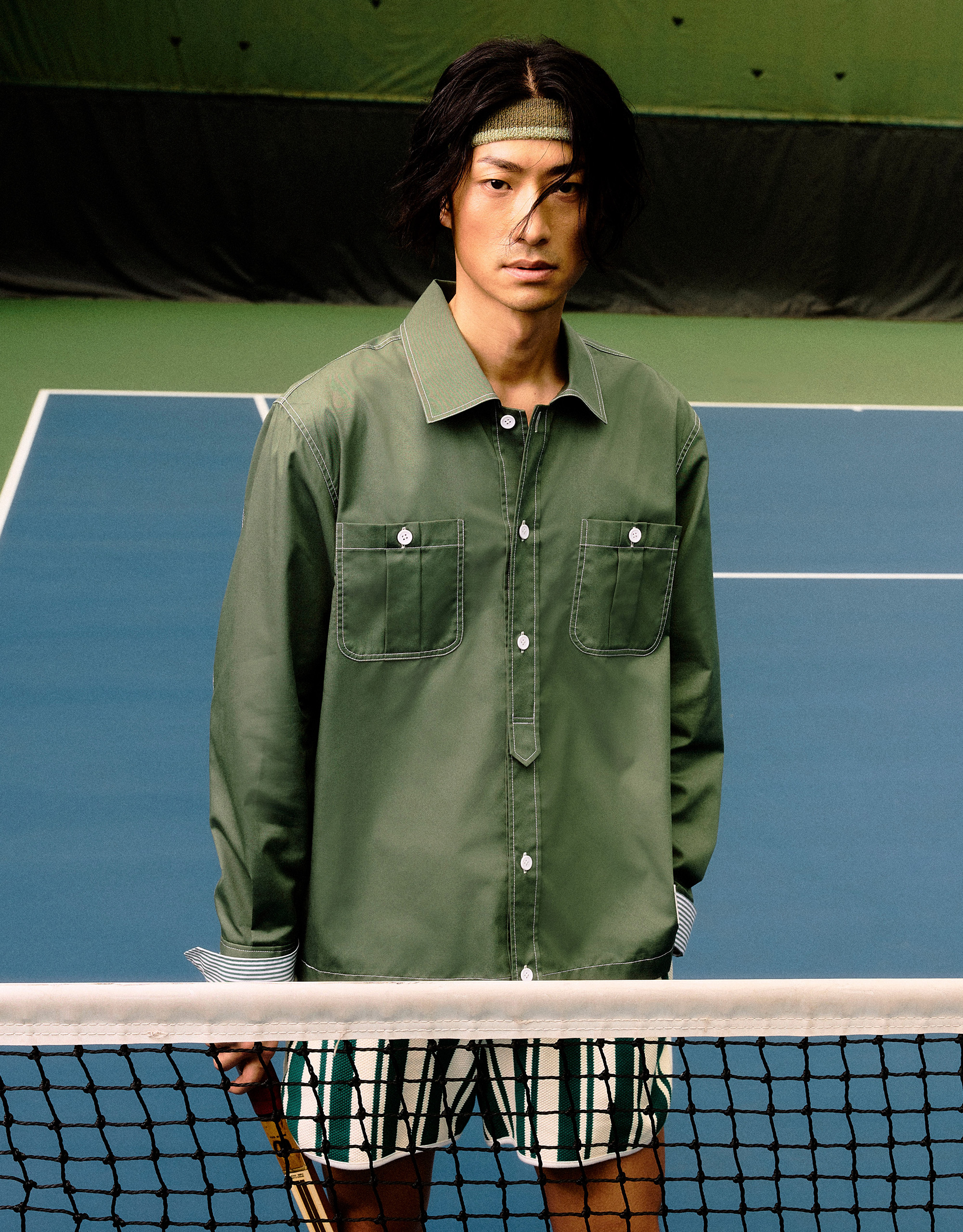 Striped Cuff Long Sleeves Shirt - Image 3