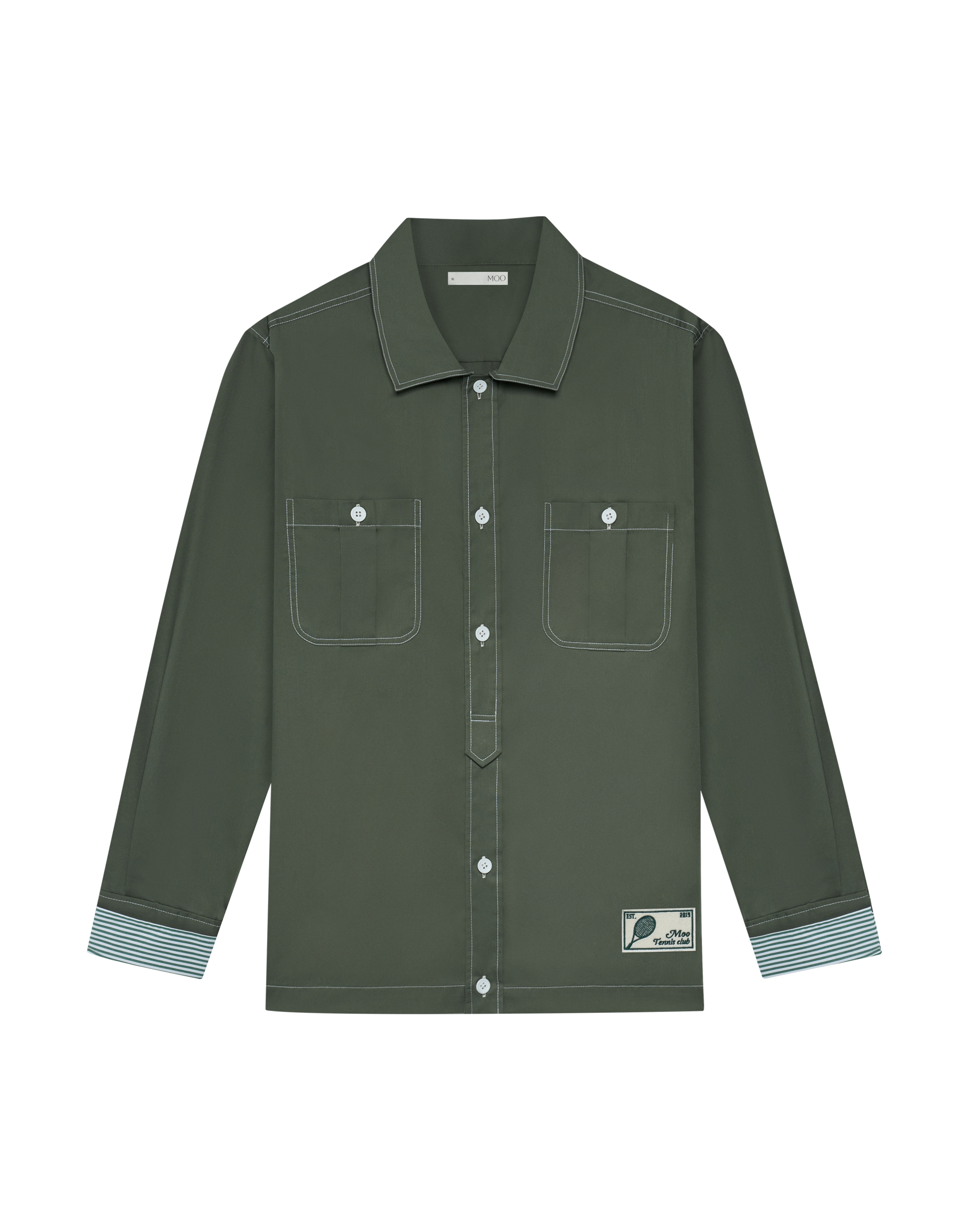 Striped Cuff Long Sleeves Shirt