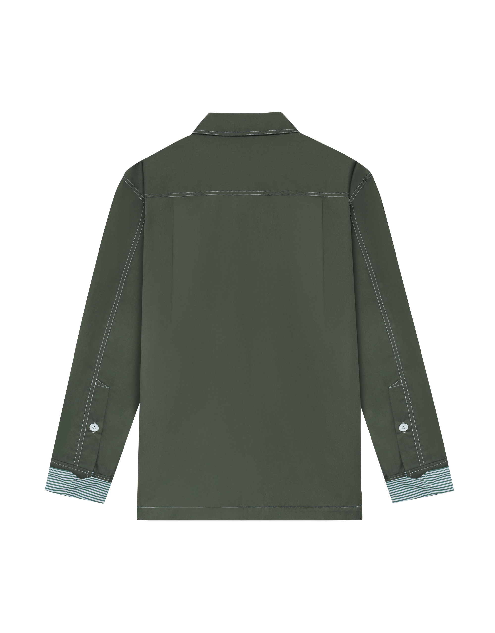 Striped Cuff Long Sleeves Shirt - Image 5