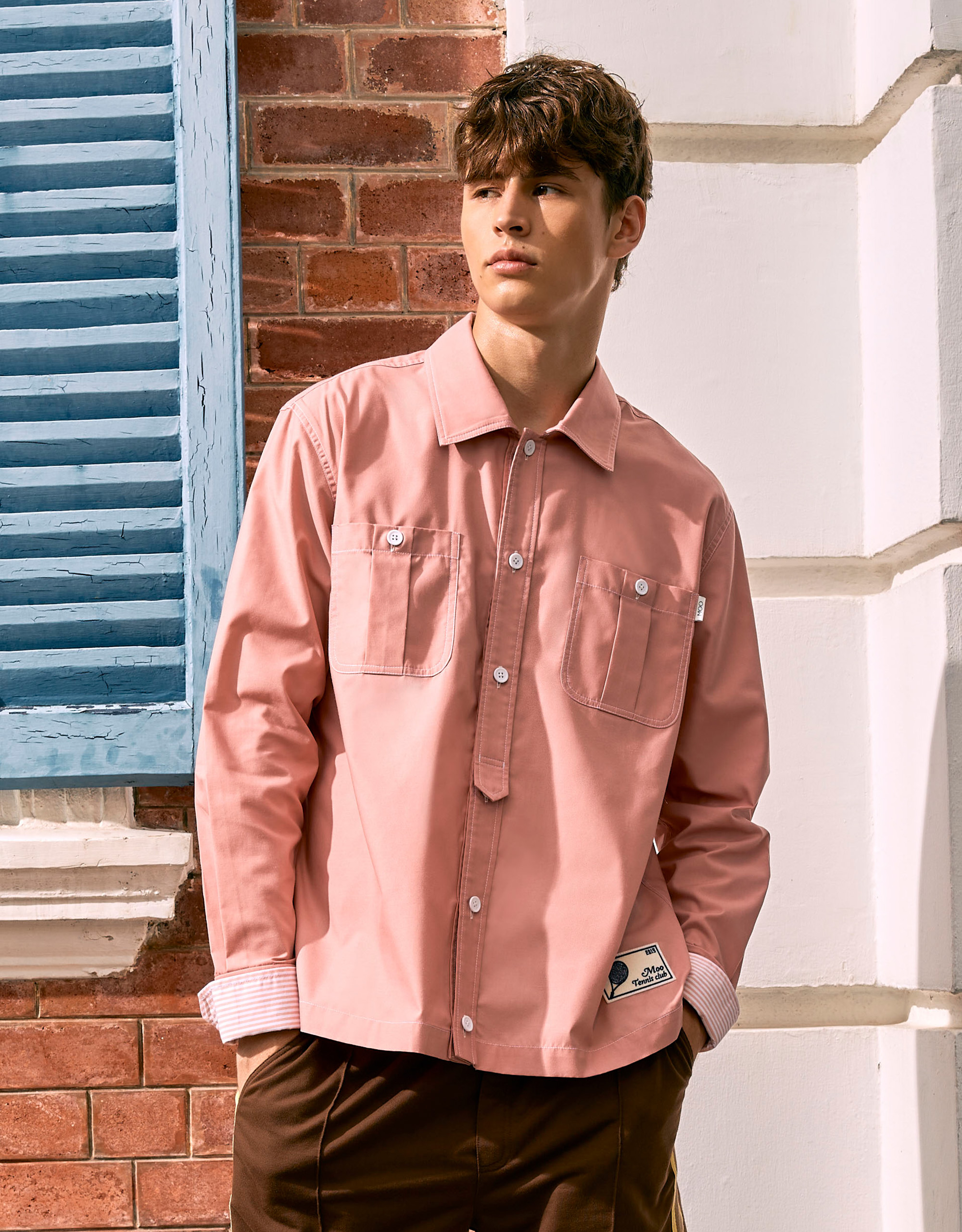 Striped Cuff Long Sleeves Shirt - Image 2