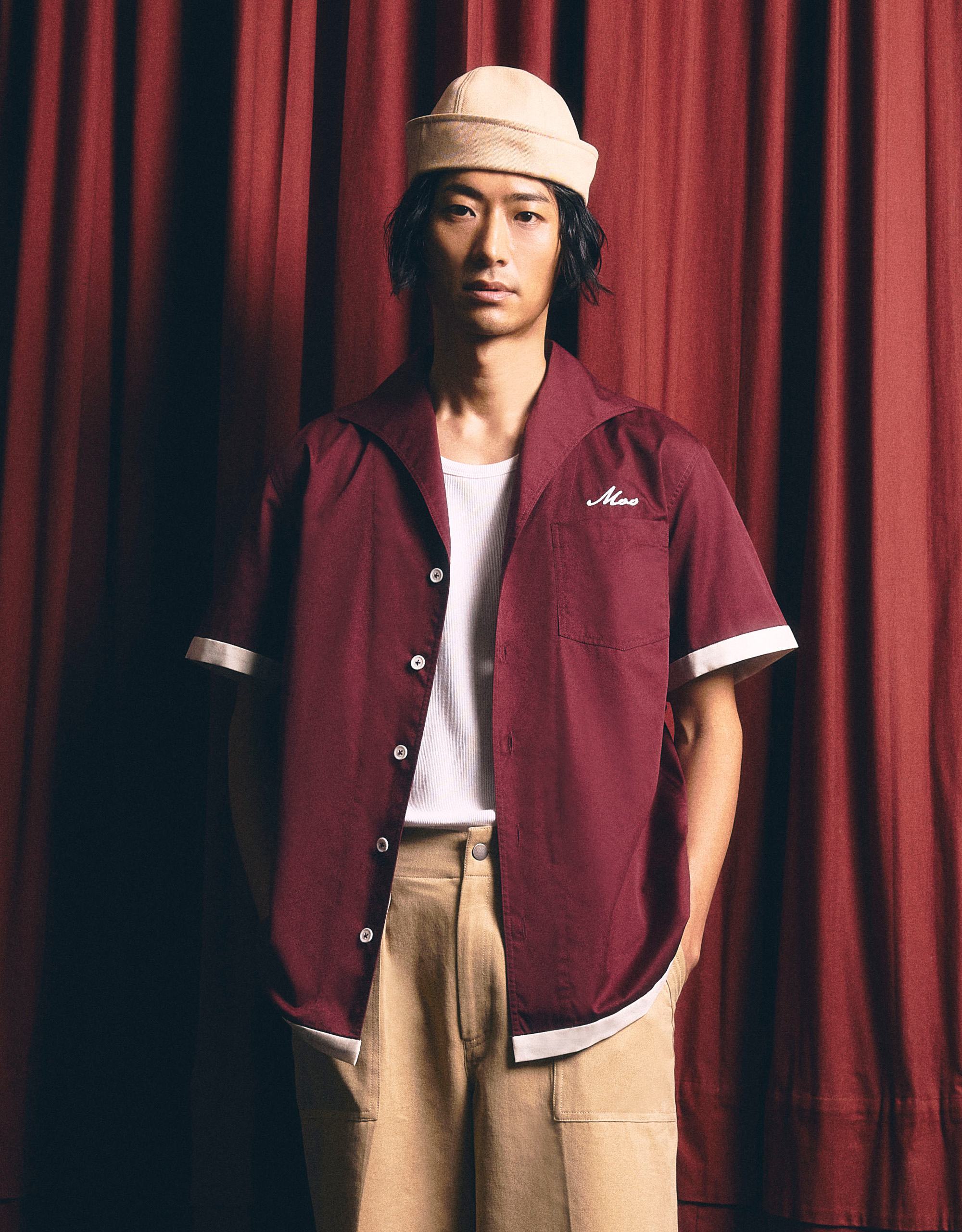 Sailor Collar Cropped Shirt - Image 2