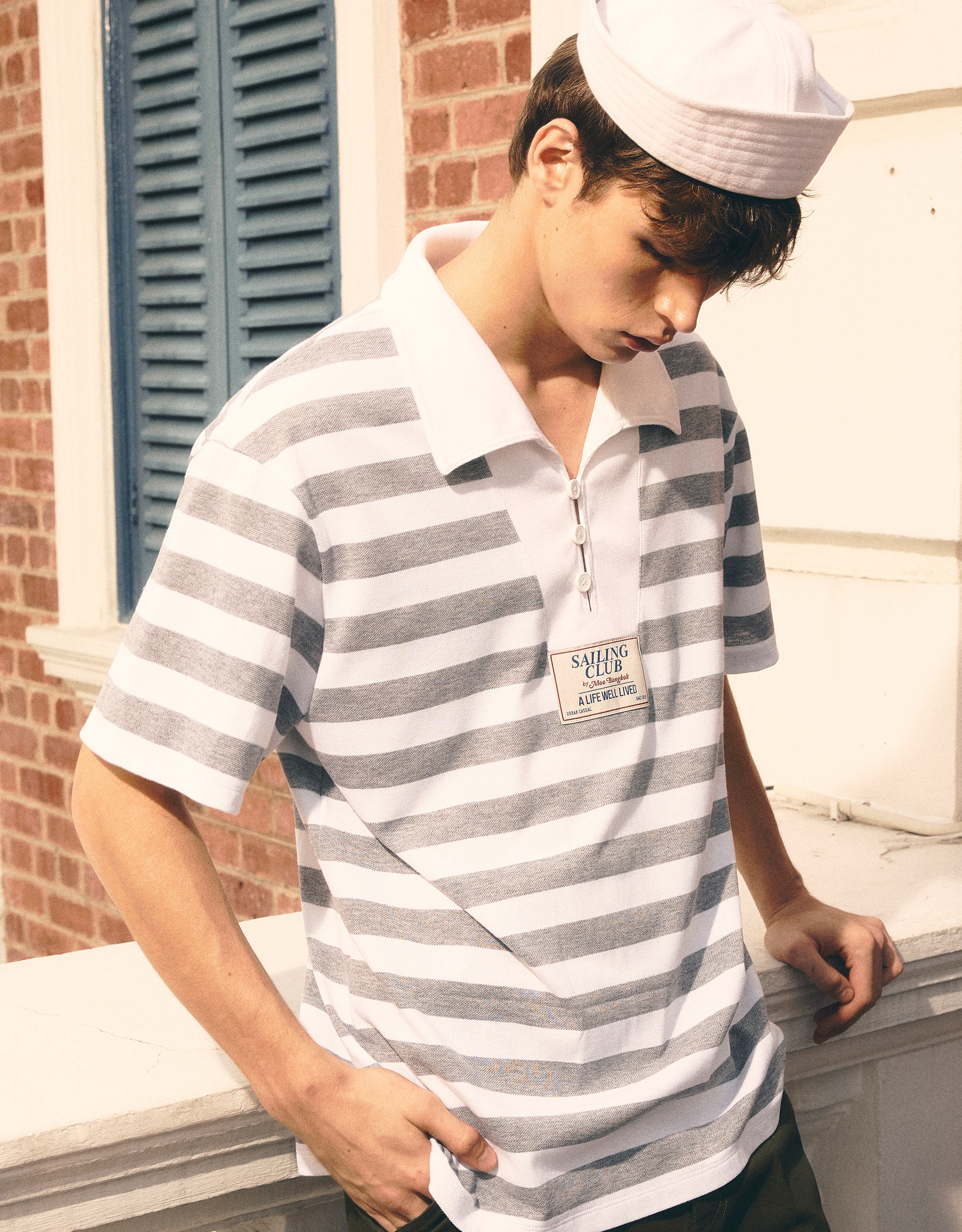 Sailor Smock Polo Shirt - Image 3