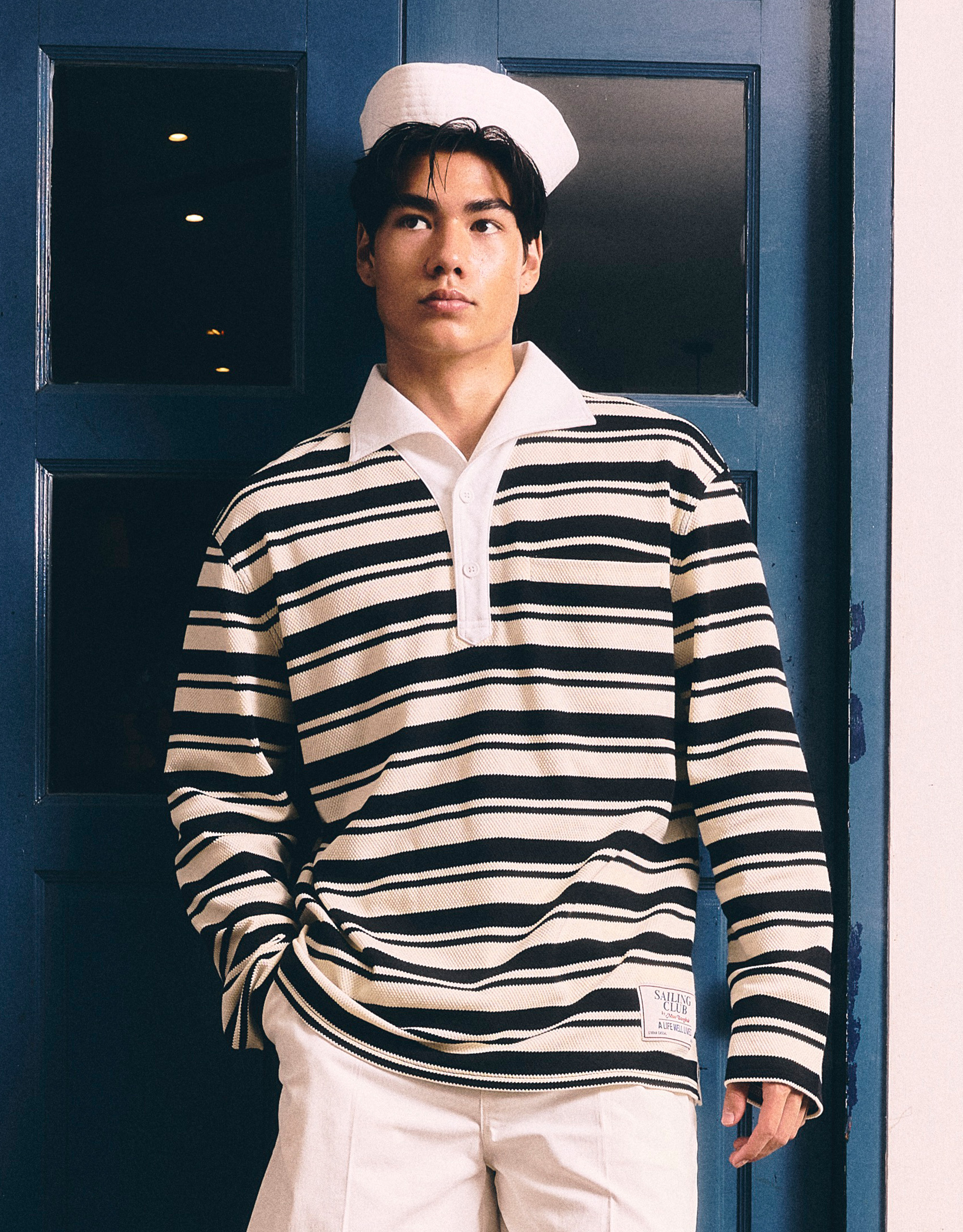 Sailor Striped Knitted Shirt - Image 2