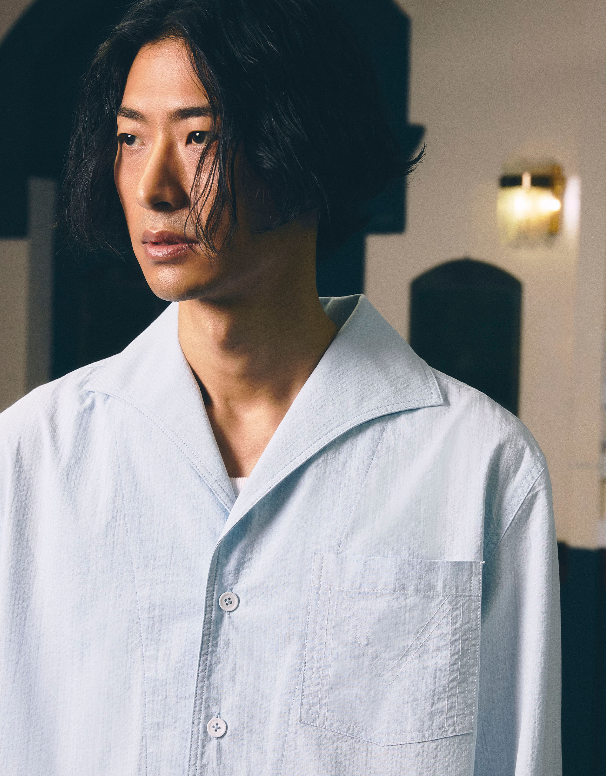 Seersucker Sailor Shirt - Image 4