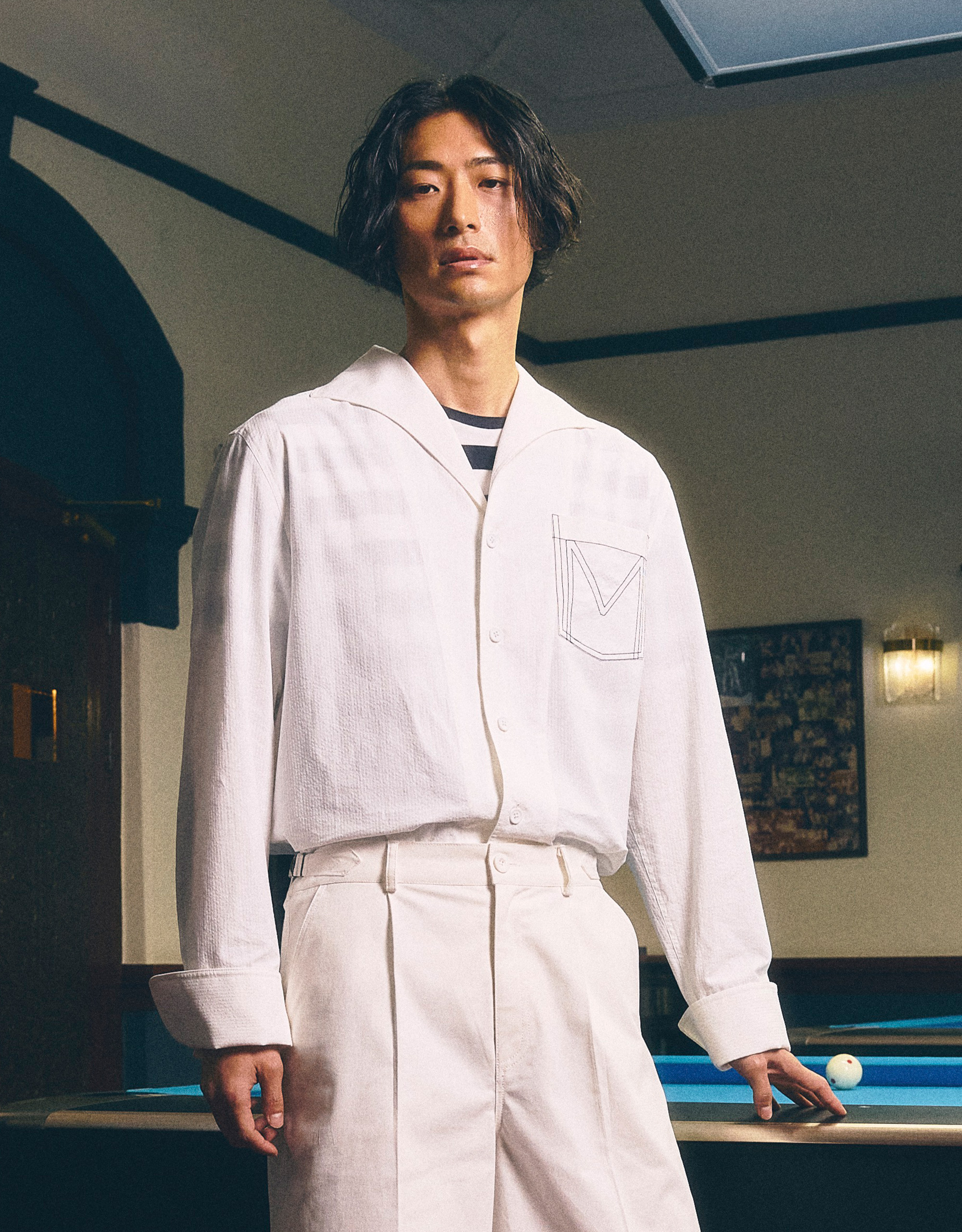 Seersucker Sailor Shirt - Image 2