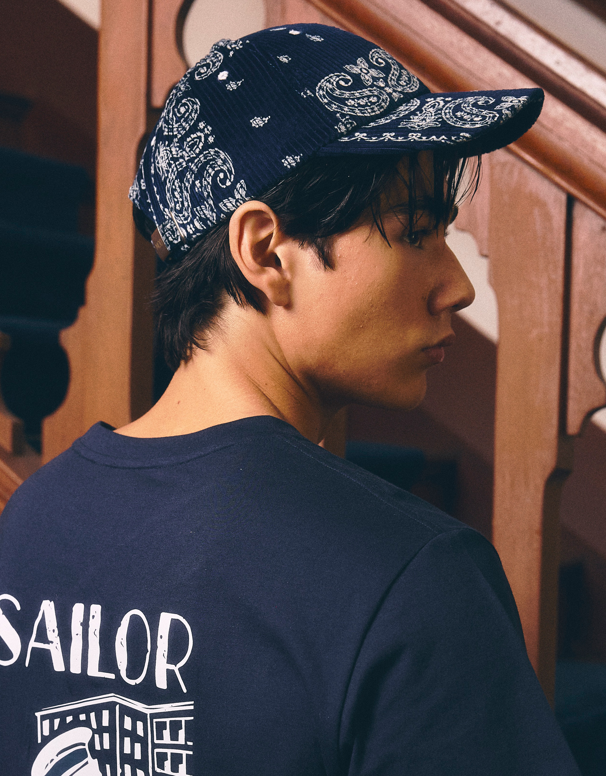 Paisley Corduroy Cap - Image 3