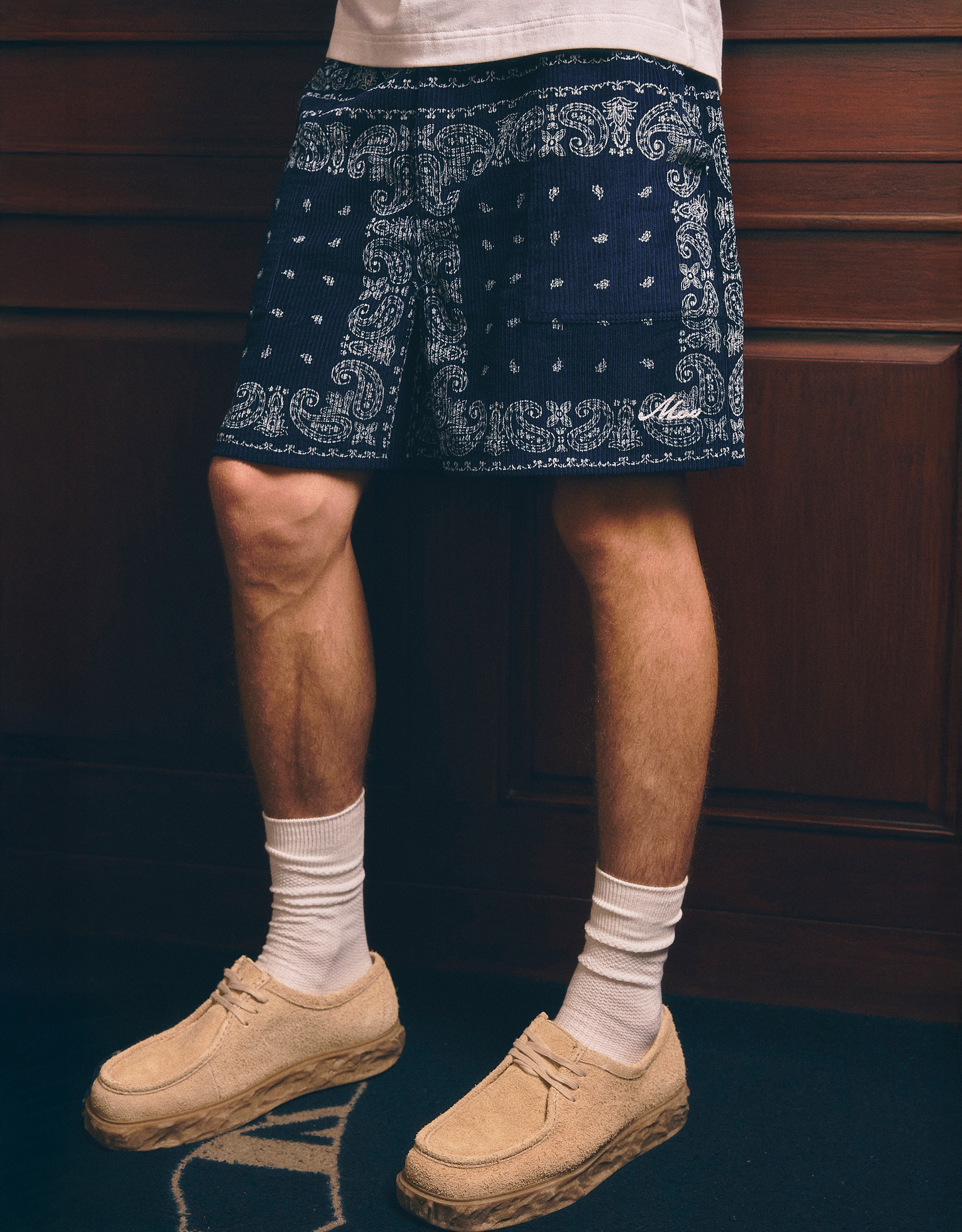 Paisley Corduroy Shorts - Image 4