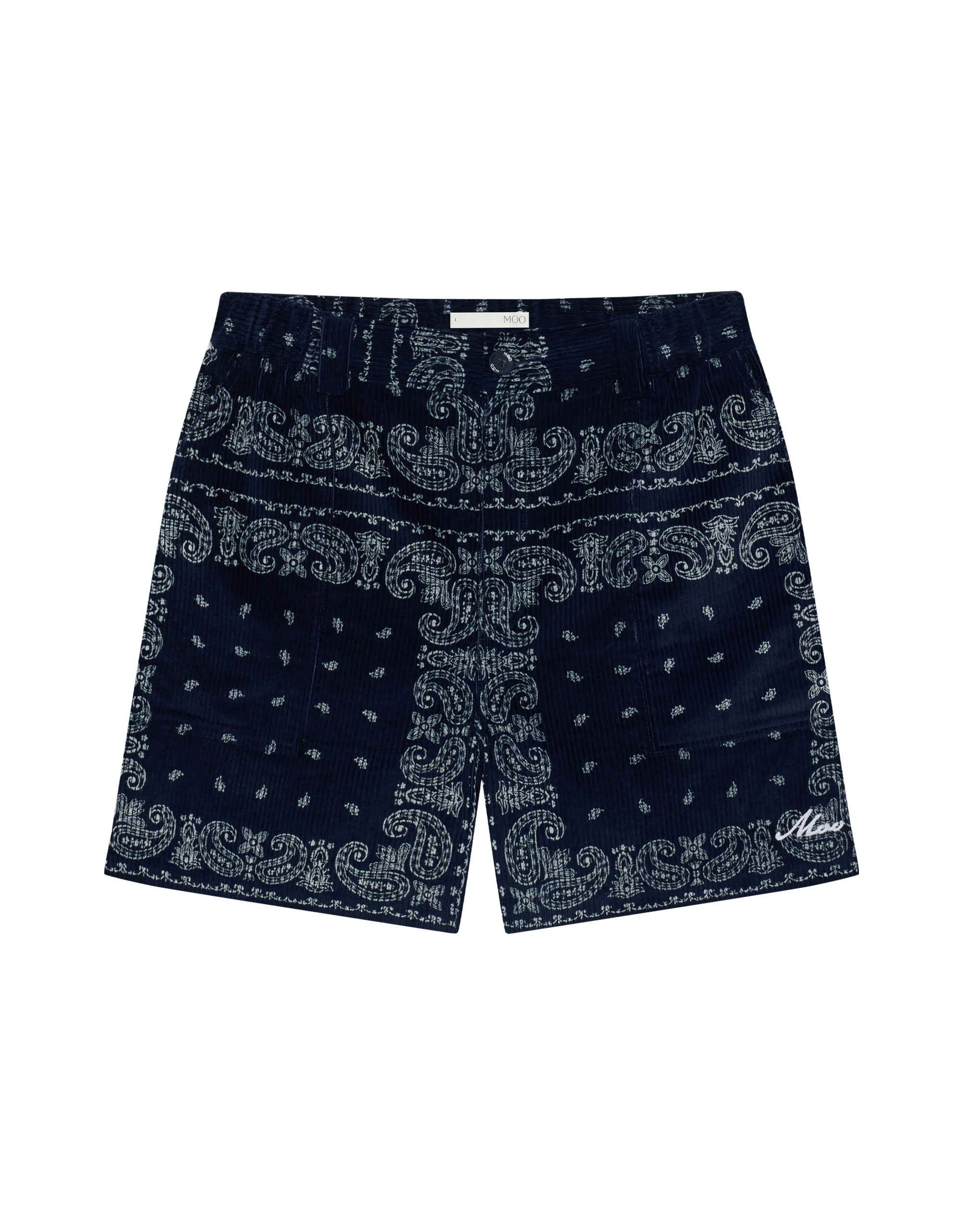 Paisley Corduroy Shorts